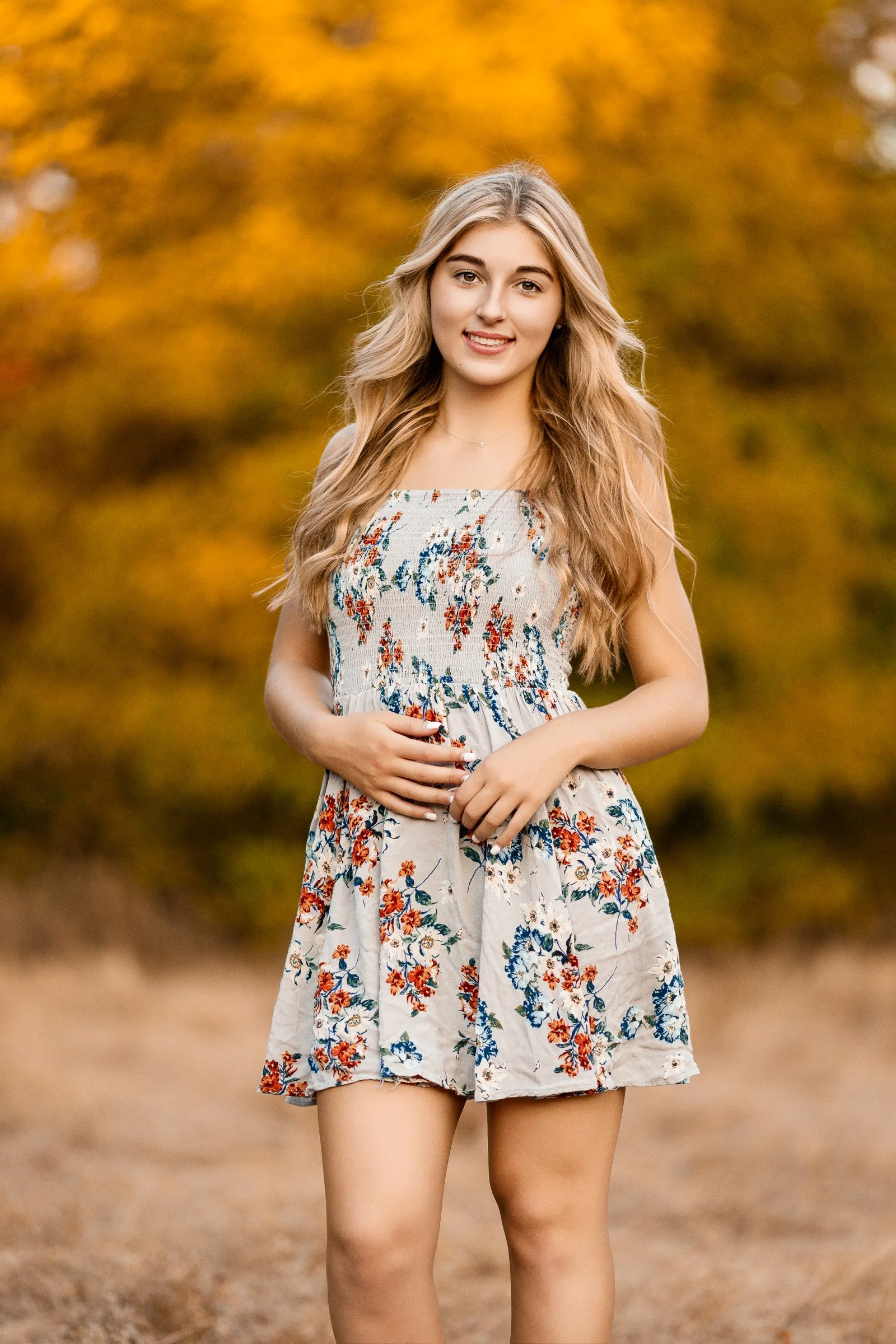 Outdoor senior portrait capturing authenticity and personality.