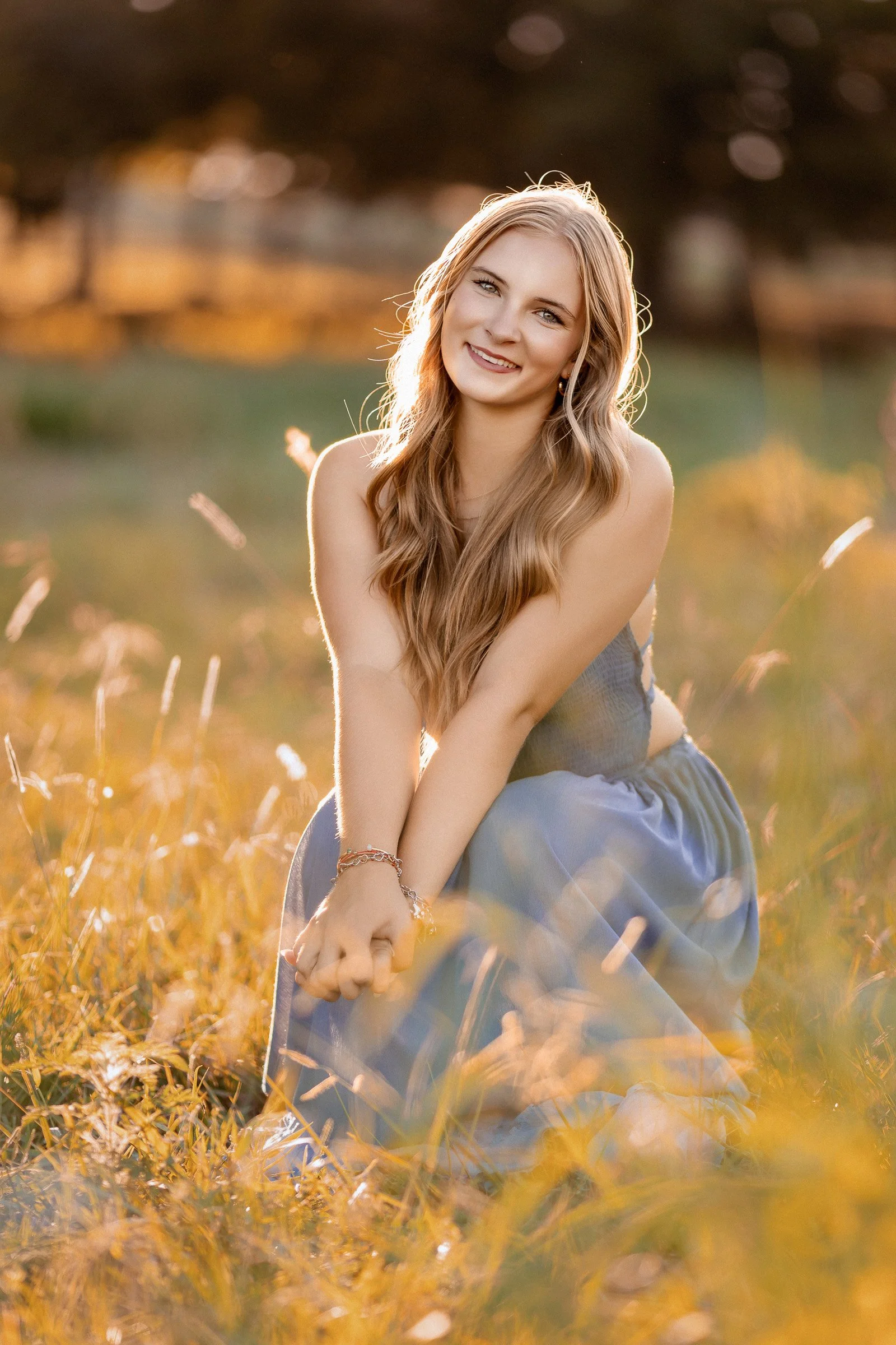 High school senior close-up portrait emphasizing natural confidence.