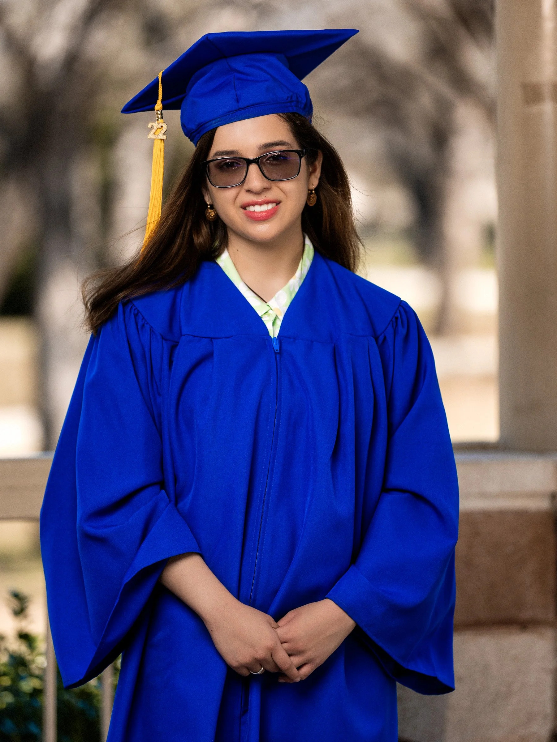 Modern senior portrait showcasing style and confidence.