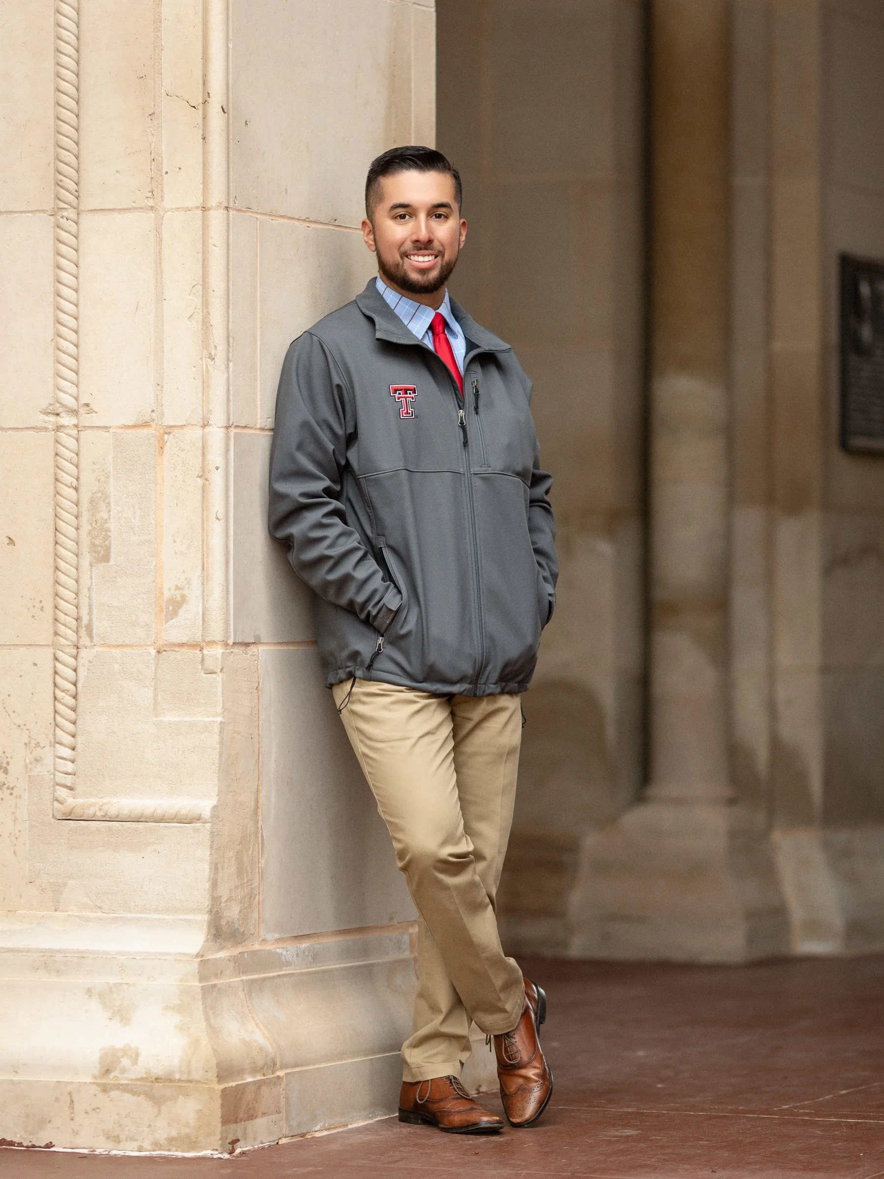 Senior portrait with soft light and elegant natural expression.