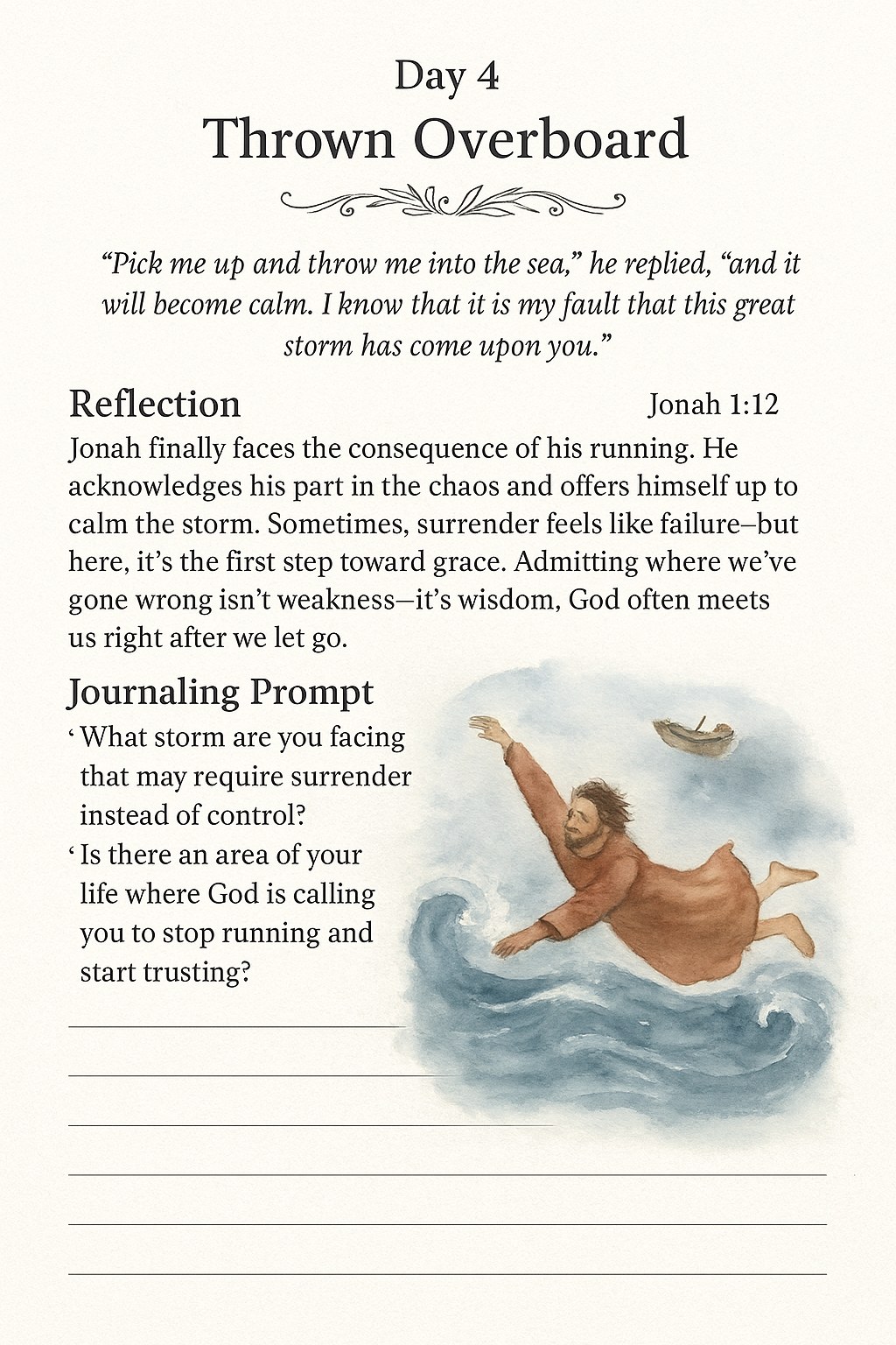 Day 4: Thrown Overboard