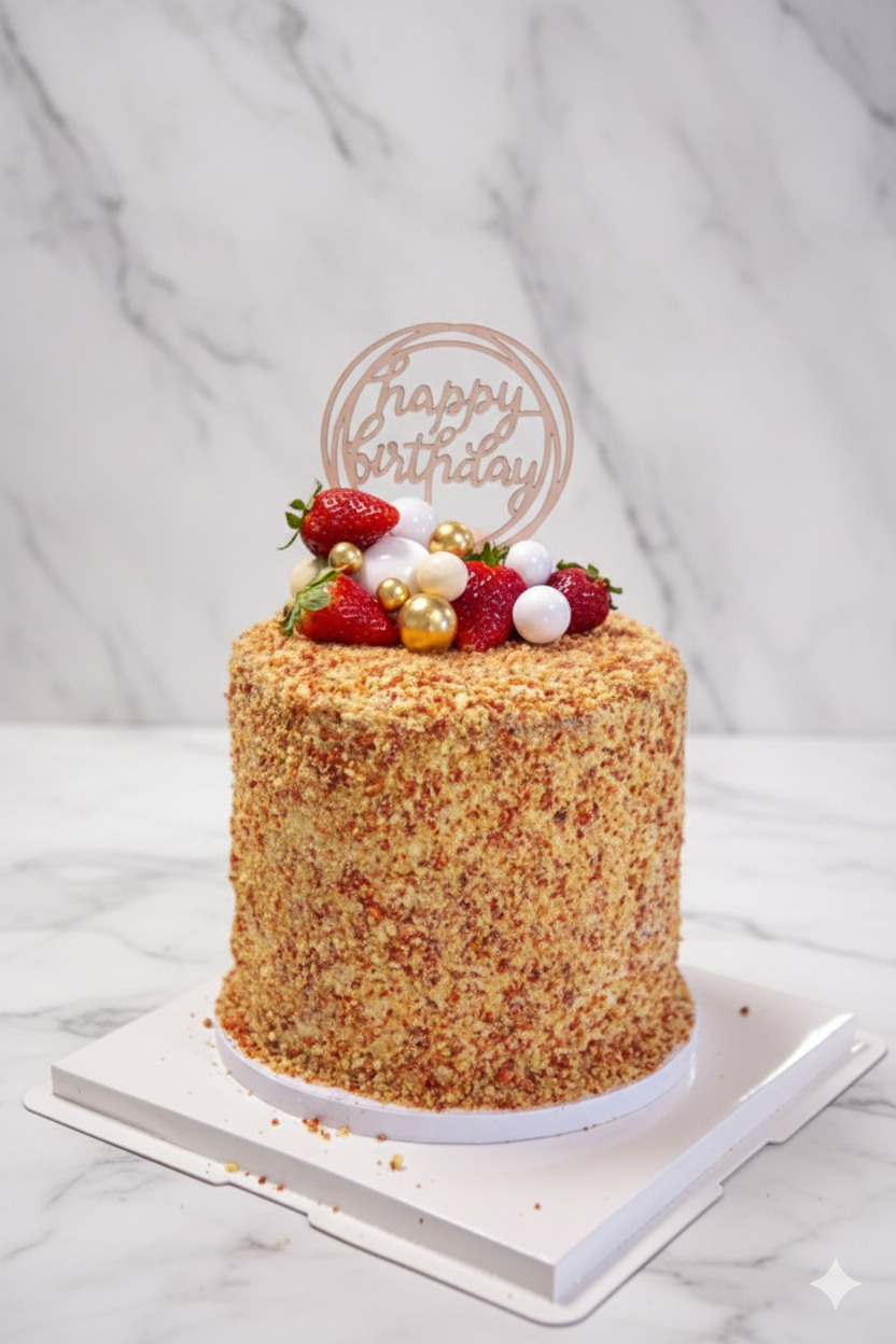 strawberry crunch cake 