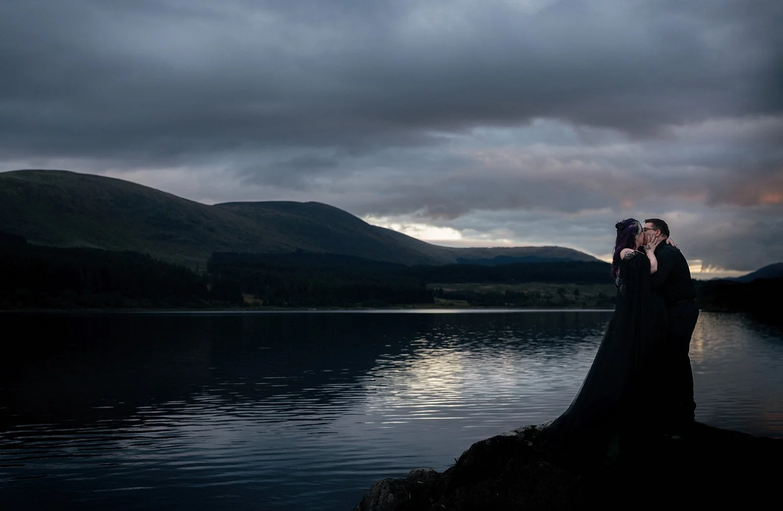 Elopement photos at Loch Doon