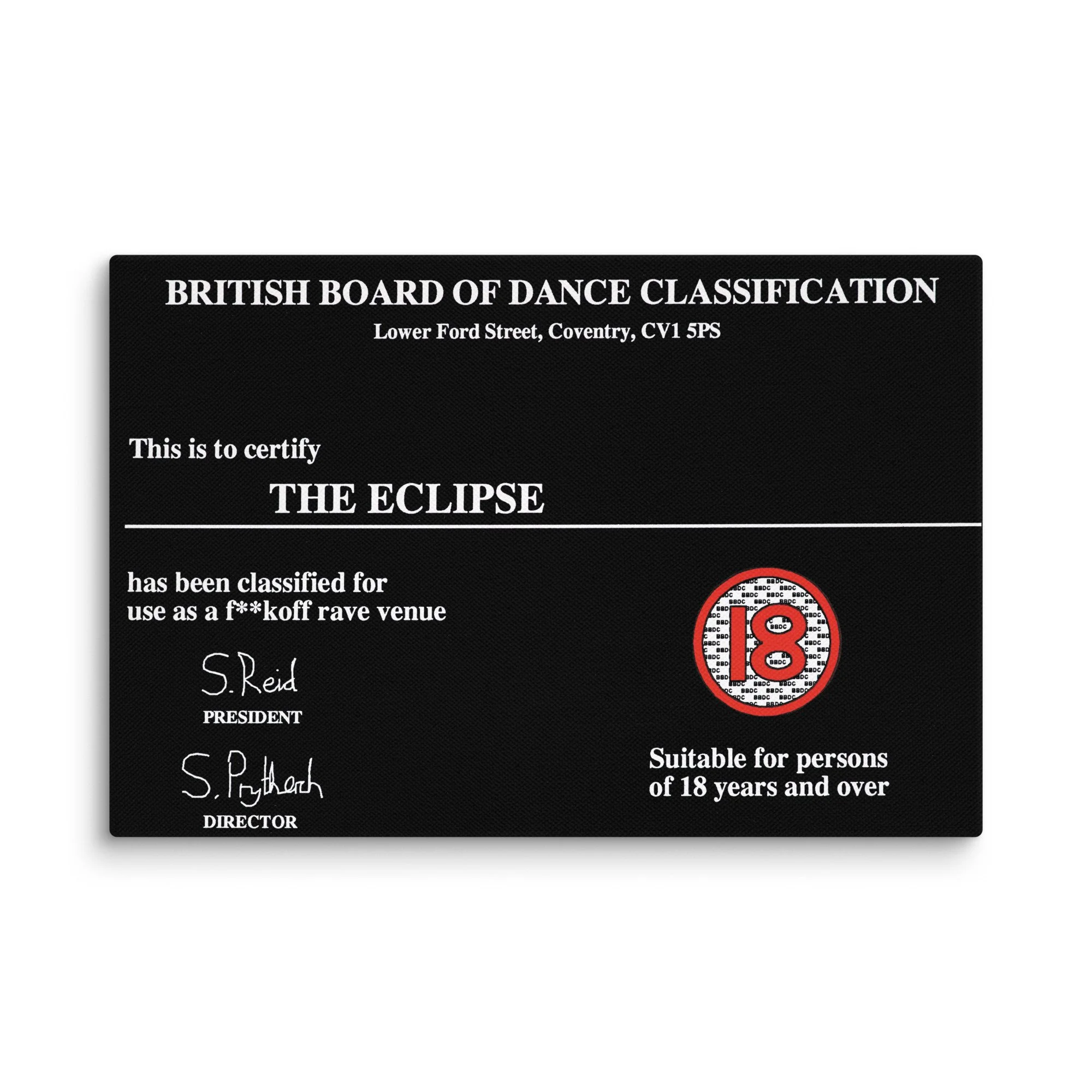 February Dates (12"x18" canvas print)