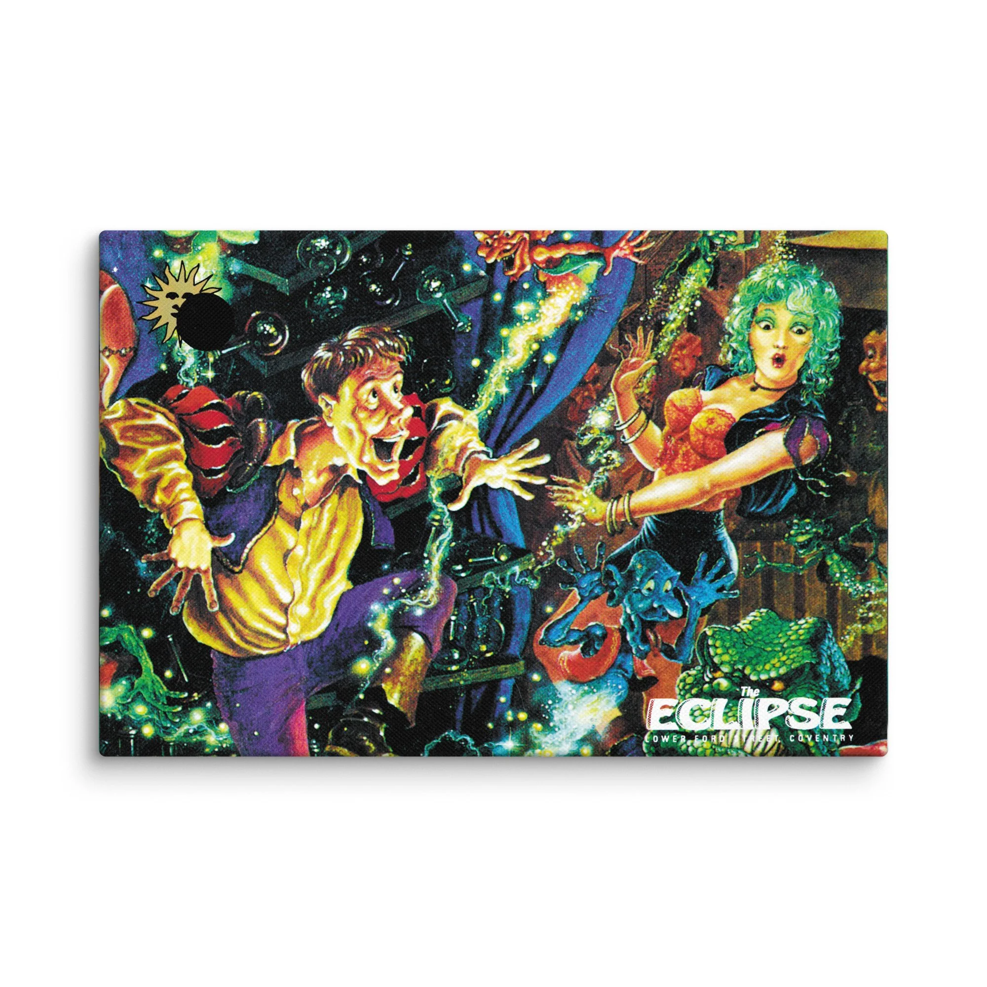 October Dates (12"x18" canvas print)