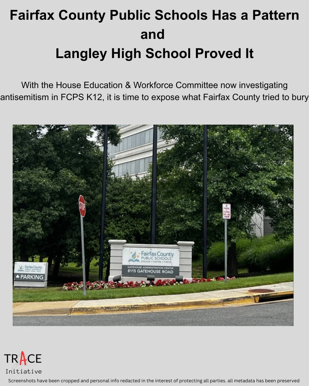 What happened at Langley High School in Fairfax County Public Schools on Novebmer 10, 2023 wasn&rsquo;t a misunderstanding, a &ldquo;student dispute,&rdquo; or a moment of chaos. It was a fully documented case of antisemitic intimidation, administrat