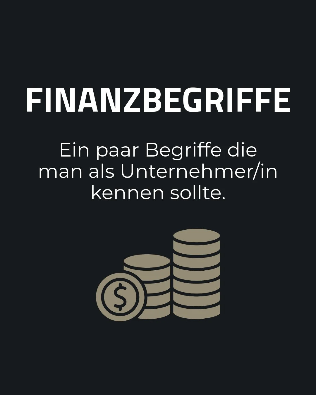Die wichtigsten Finanzbegriffe

Viele Unternehmer starten mit einer grossen Leidenschaft f&uuml;r ihr Produkt oder ihr Handwerk.

Doch fr&uuml;her oder sp&auml;ter merkt man:
Unternehmertum ist auch ein Zahlenspiel.

Wer seine Zahlen kennt und verste