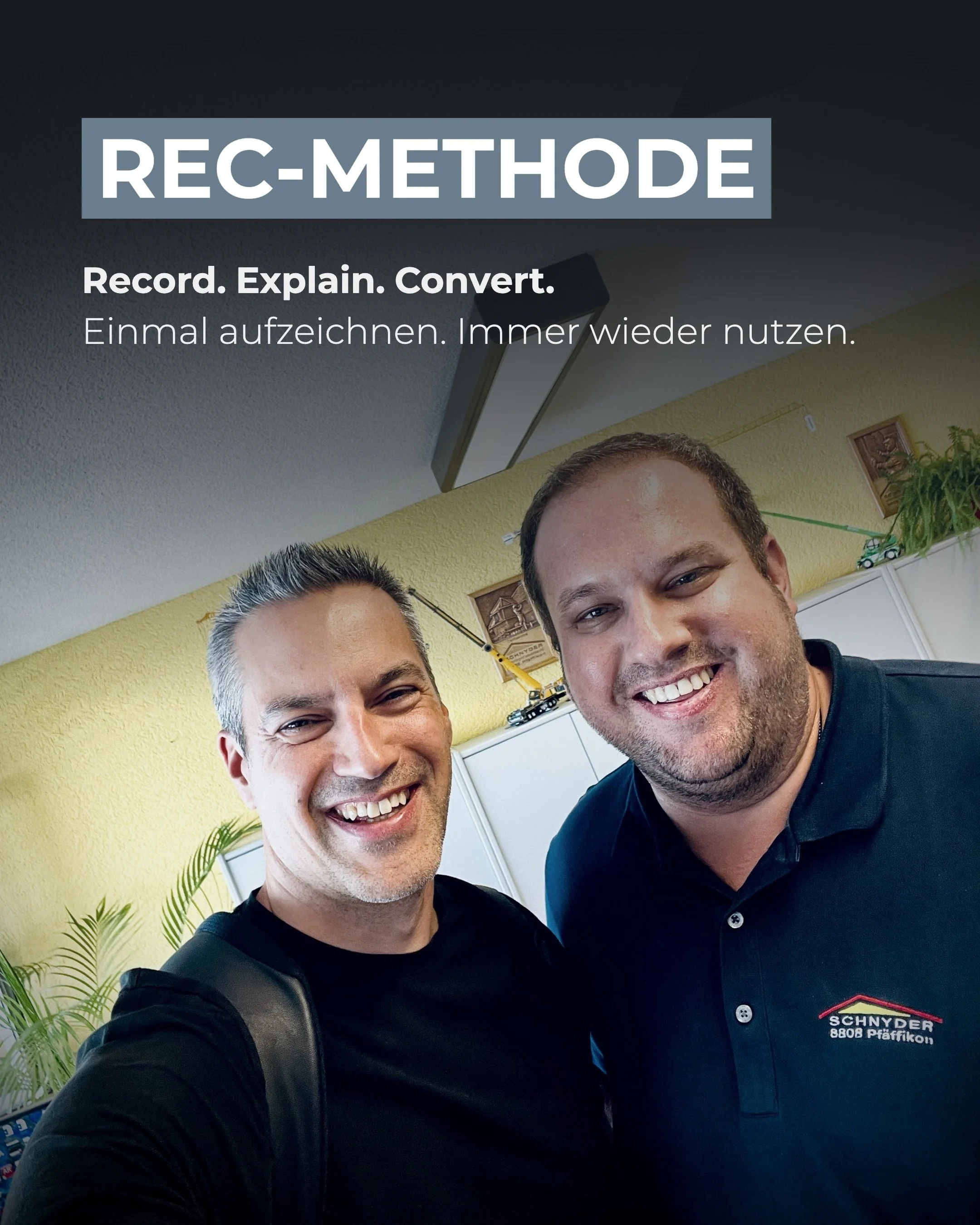 Beim letzten FOKUS. HANDWERK Treffen mit Sandro Schnyder aus dem TopGun-Programm ging es um eine einfache Frage:

Wie schaffen wir es, Wissen im Unternehmen festzuhalten, ohne Dinge immer wieder neu erkl&auml;ren zu m&uuml;ssen?

Daraus ist die REC-M
