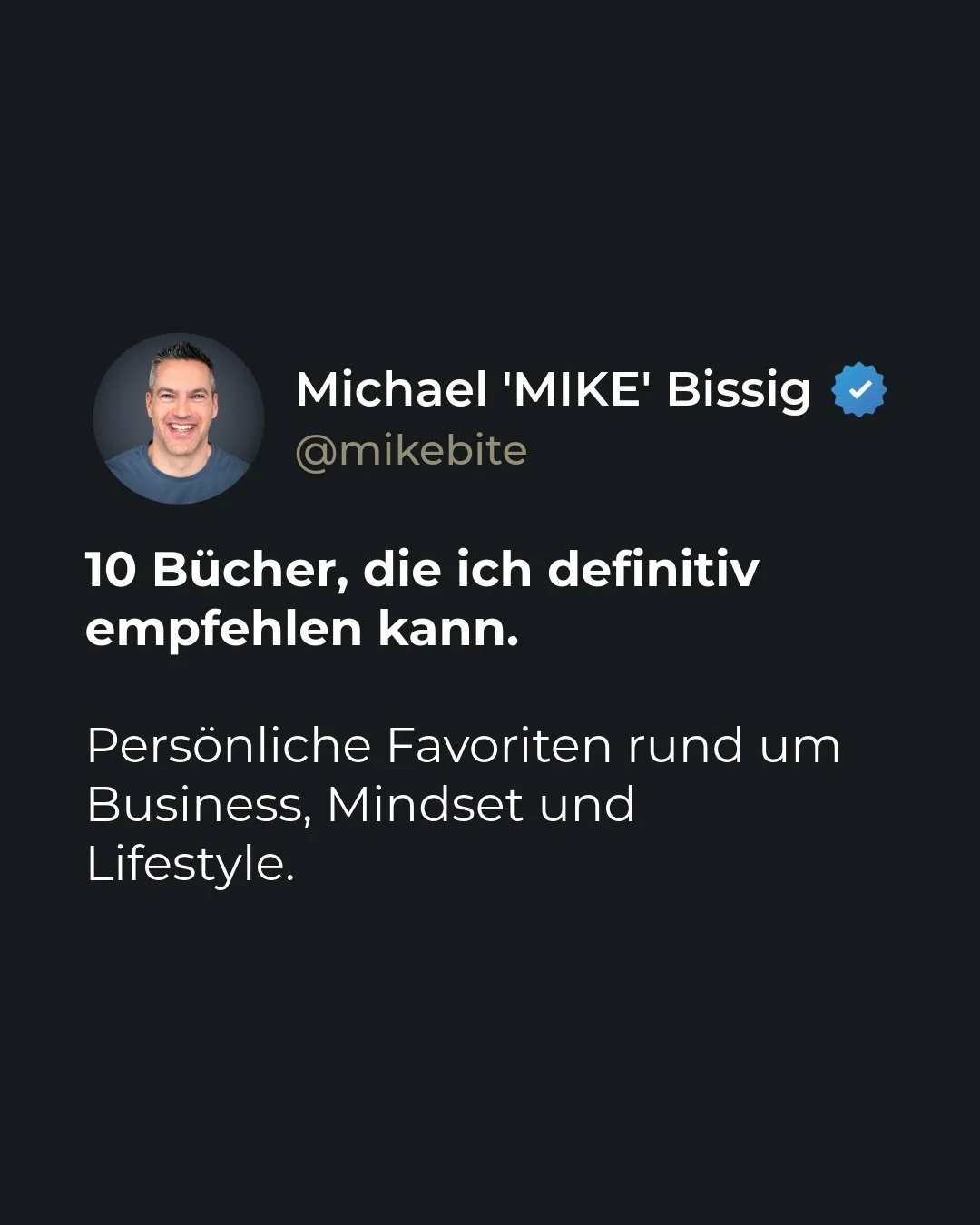 📚 10 B&Uuml;CHER, DIE ICH DEFINITIV EMPFEHLEN KANN.

Ich liebe B&uuml;cher. Vor allem solche, die mich zum Nachdenken bringen, neue Perspektiven er&ouml;ffnen und mir Ideen liefern, die ich im Alltag tats&auml;chlich umsetzen kann.

&Uuml;ber die Ja