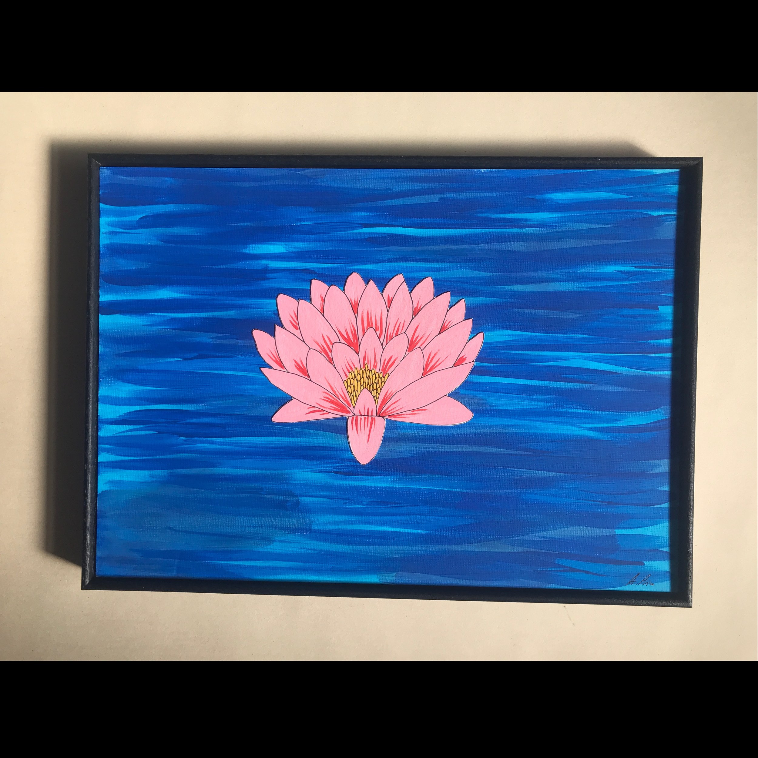 Waterlily framed square.jpeg