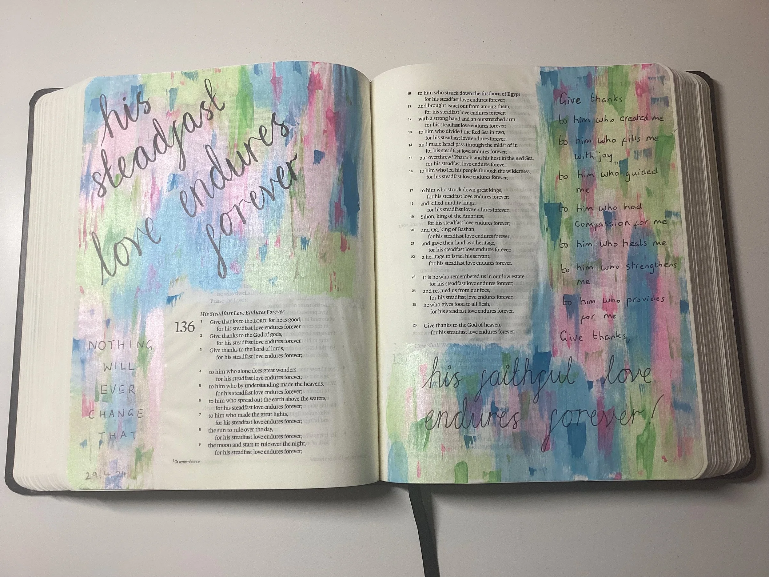 His love endures forever