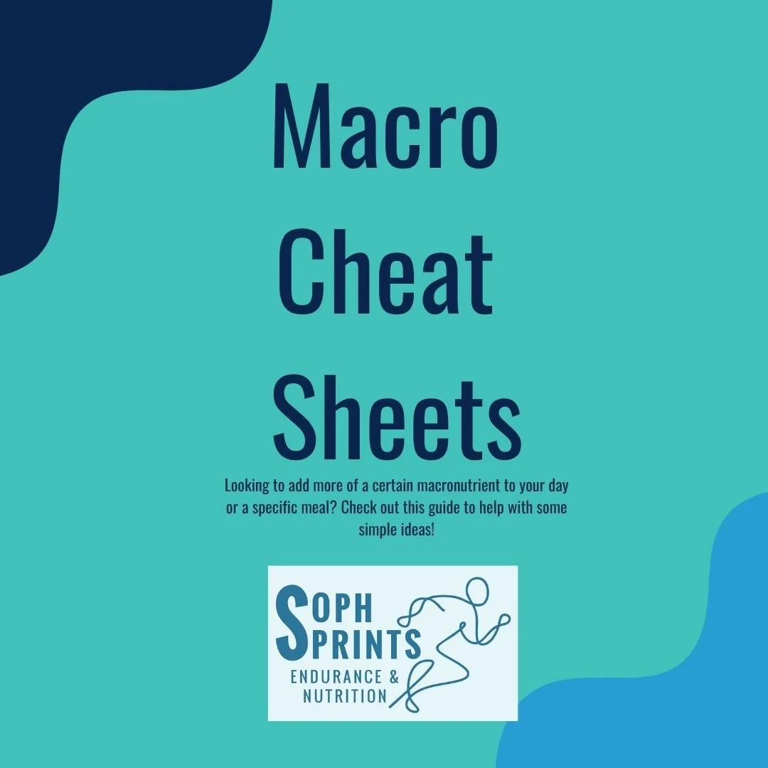Macronutrient Cheat Sheets