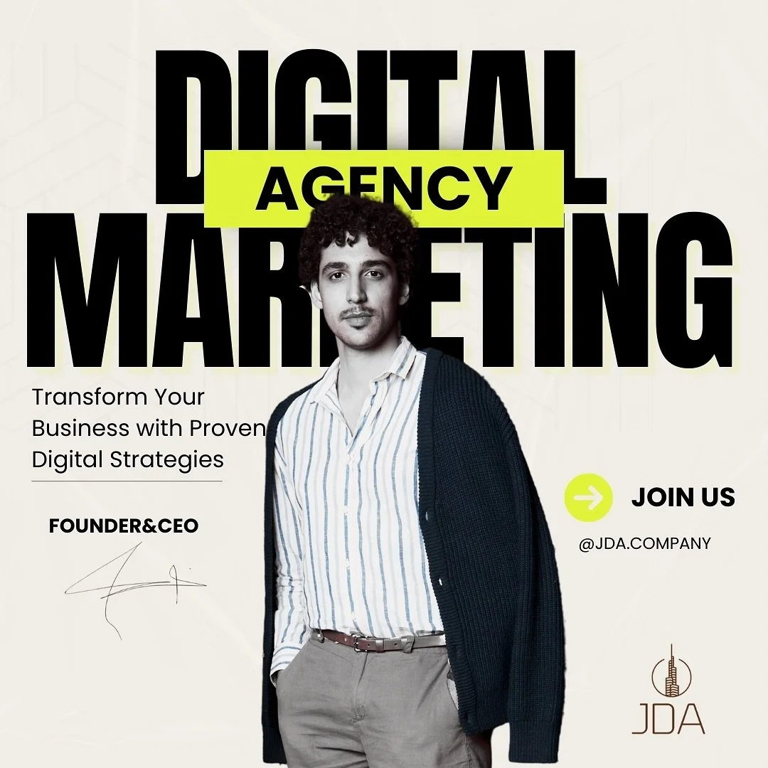 📍Jumeirah Digital Agency | 🌍 Global Vision, Local Impact
💡 We build brands, boost traffic &amp; create powerful digital stories.

🔹 Мы создаем узнаваемость, усиливаем охват и превращаем идеи в успех.
🔸 نبني الهويات، نُطلق الحملات، ونُحدث تأثيراً