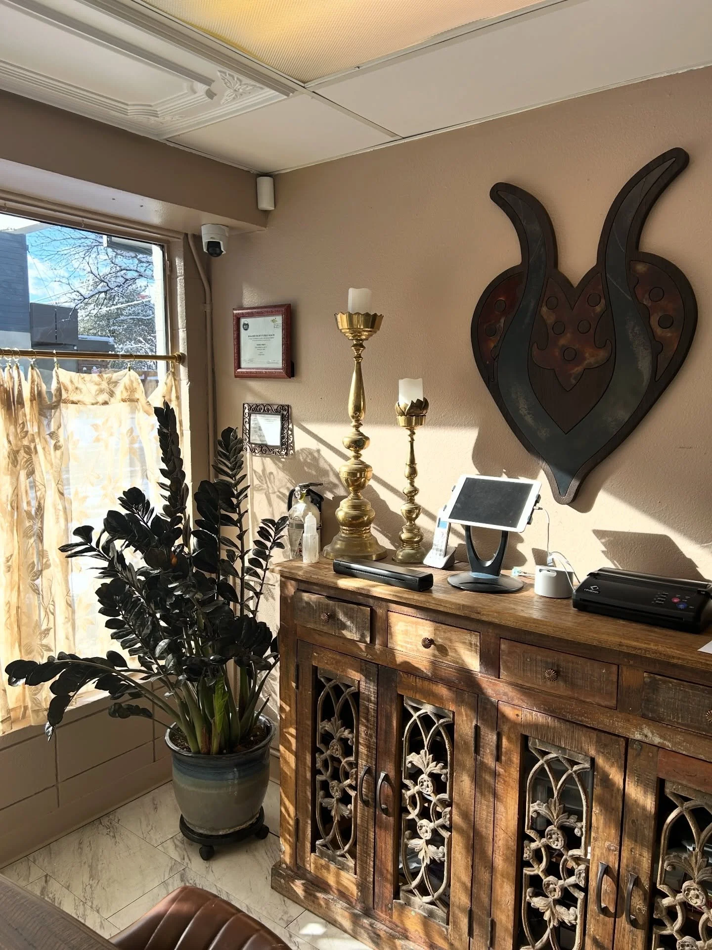 The way the sun pours into the shop is 🤌🏻🤌🏻