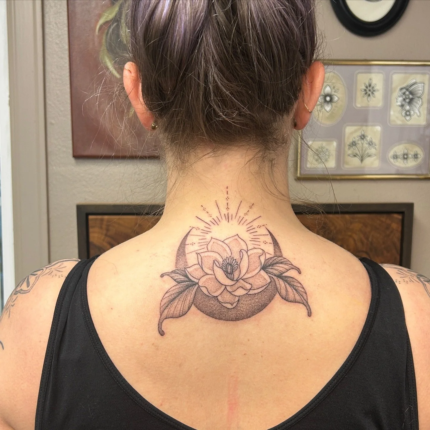 Moon+lotus by @kimmesmallzz