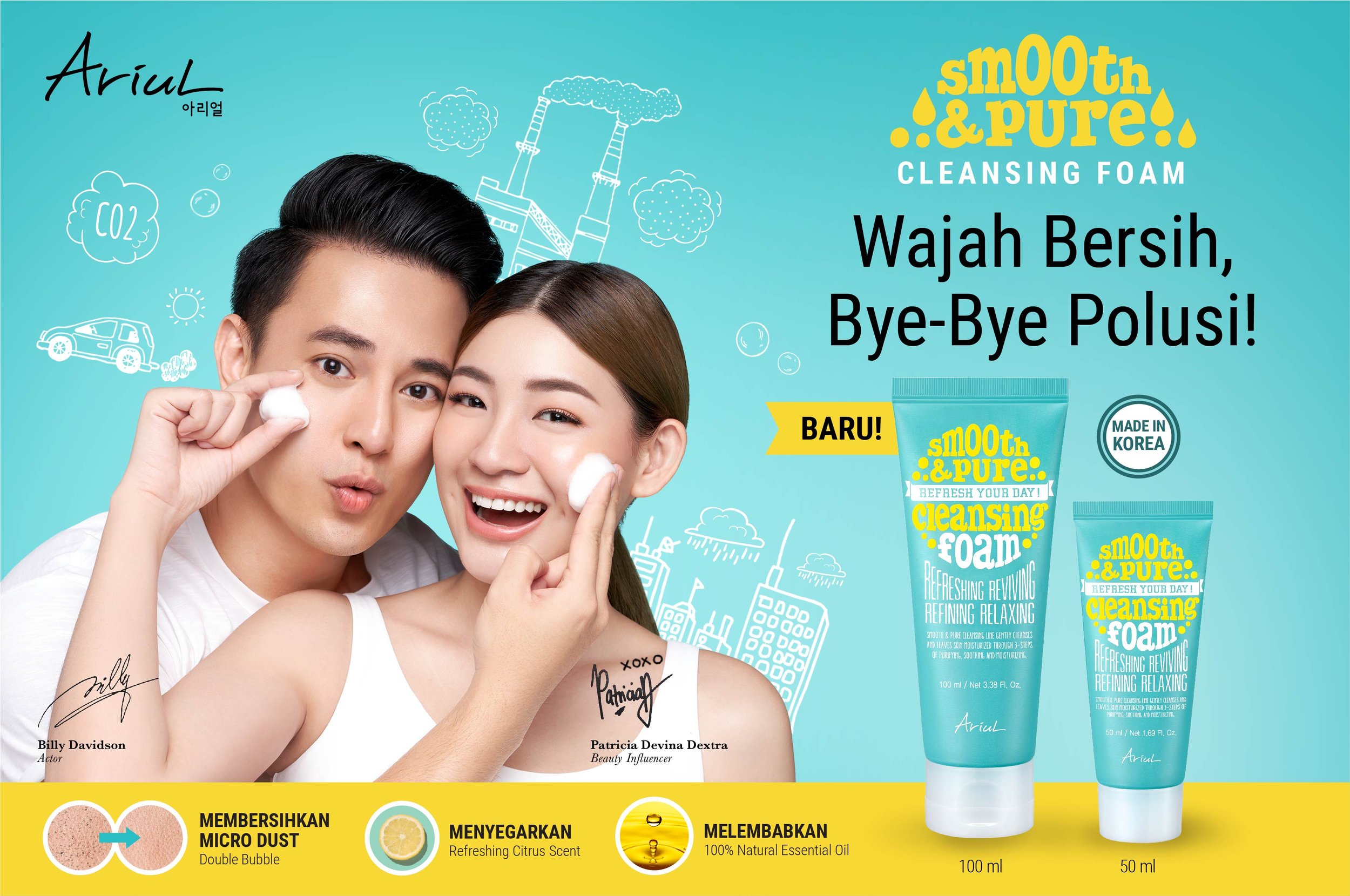 Copy Translation: Clean Face, Bye-Bye Pollution