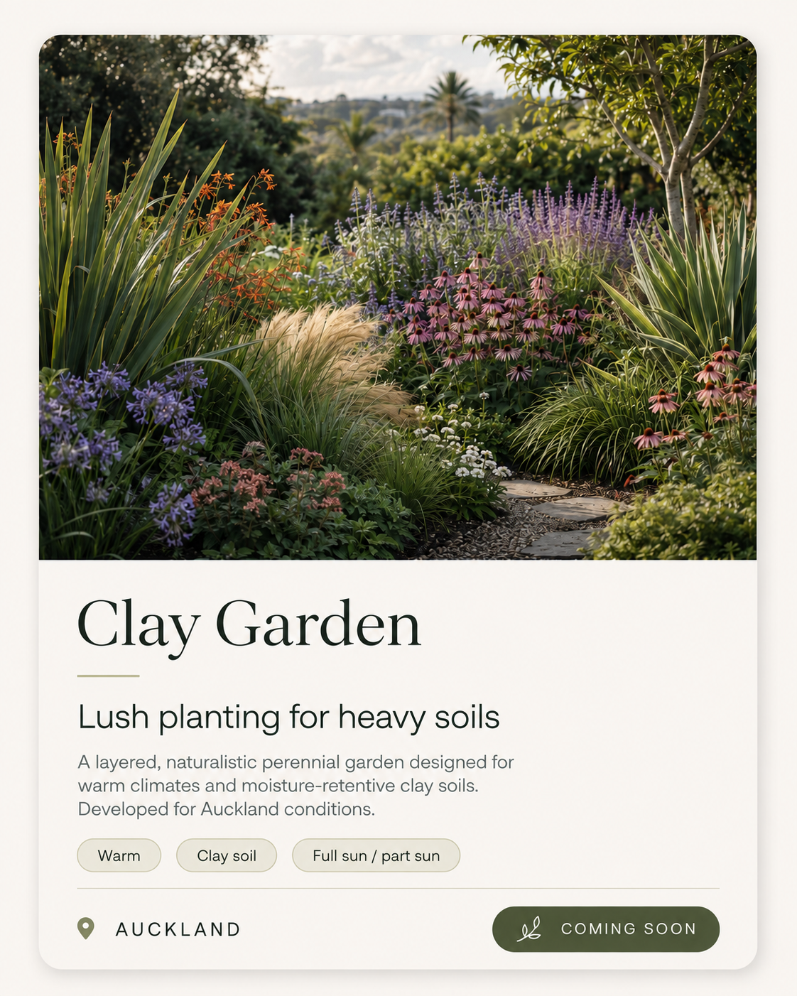 Clay Garden Planting Plan