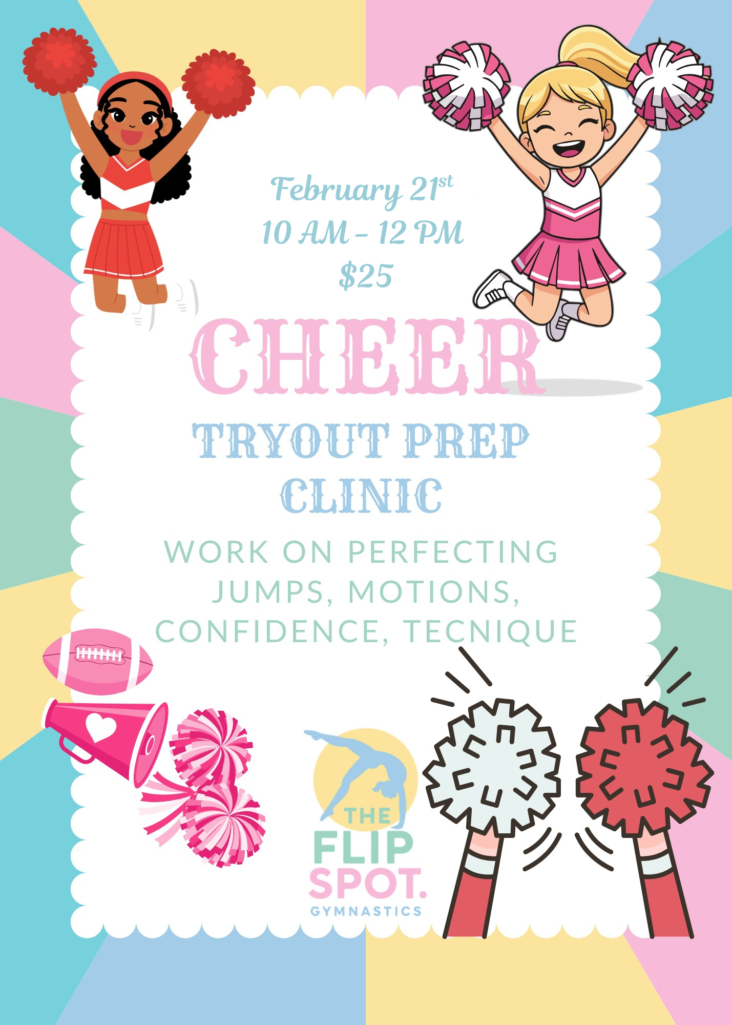 Cheer Tryout Prep Clinic ($25)