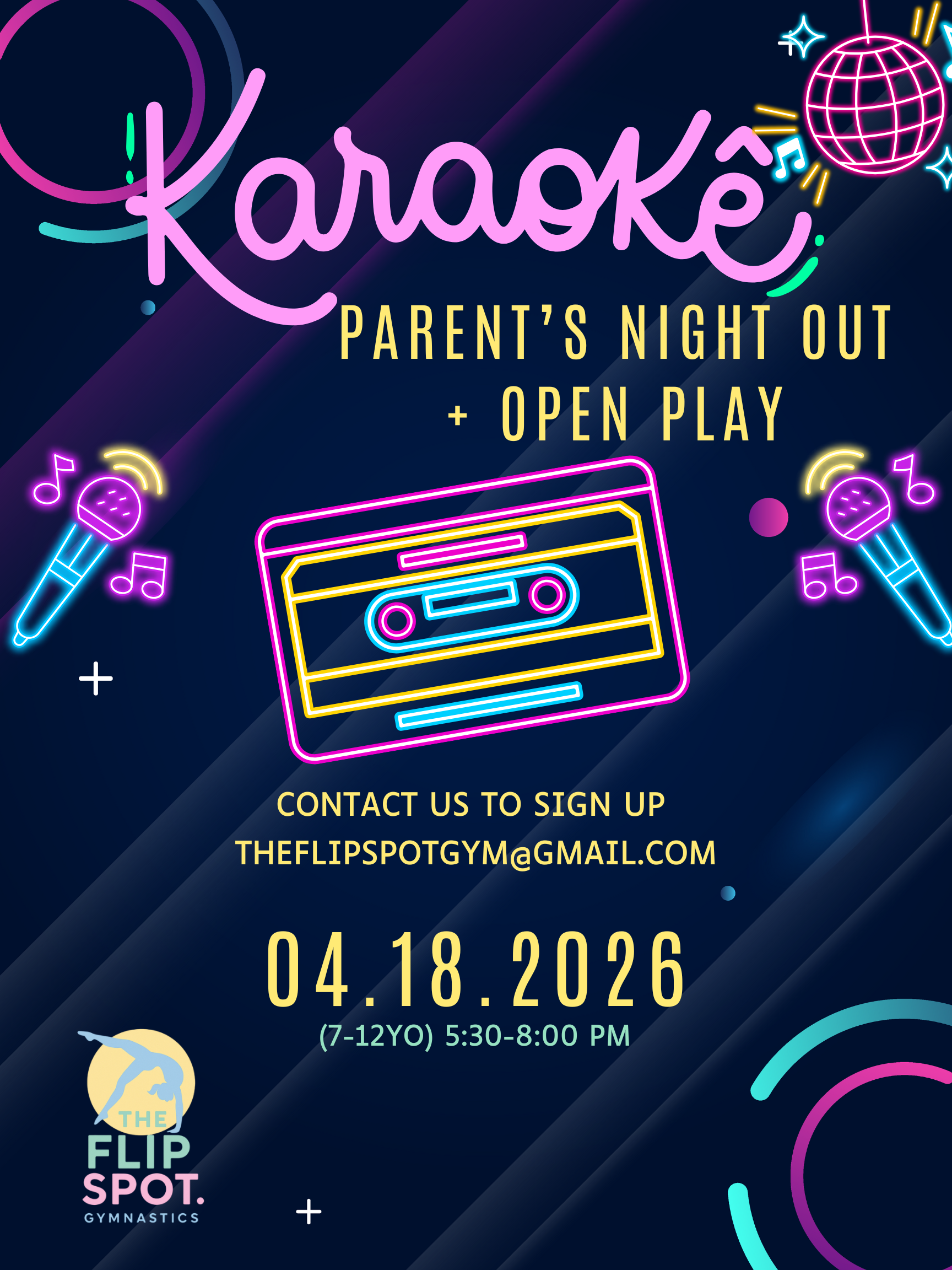 Karaoke + Open Gym (Parent's Night Out)