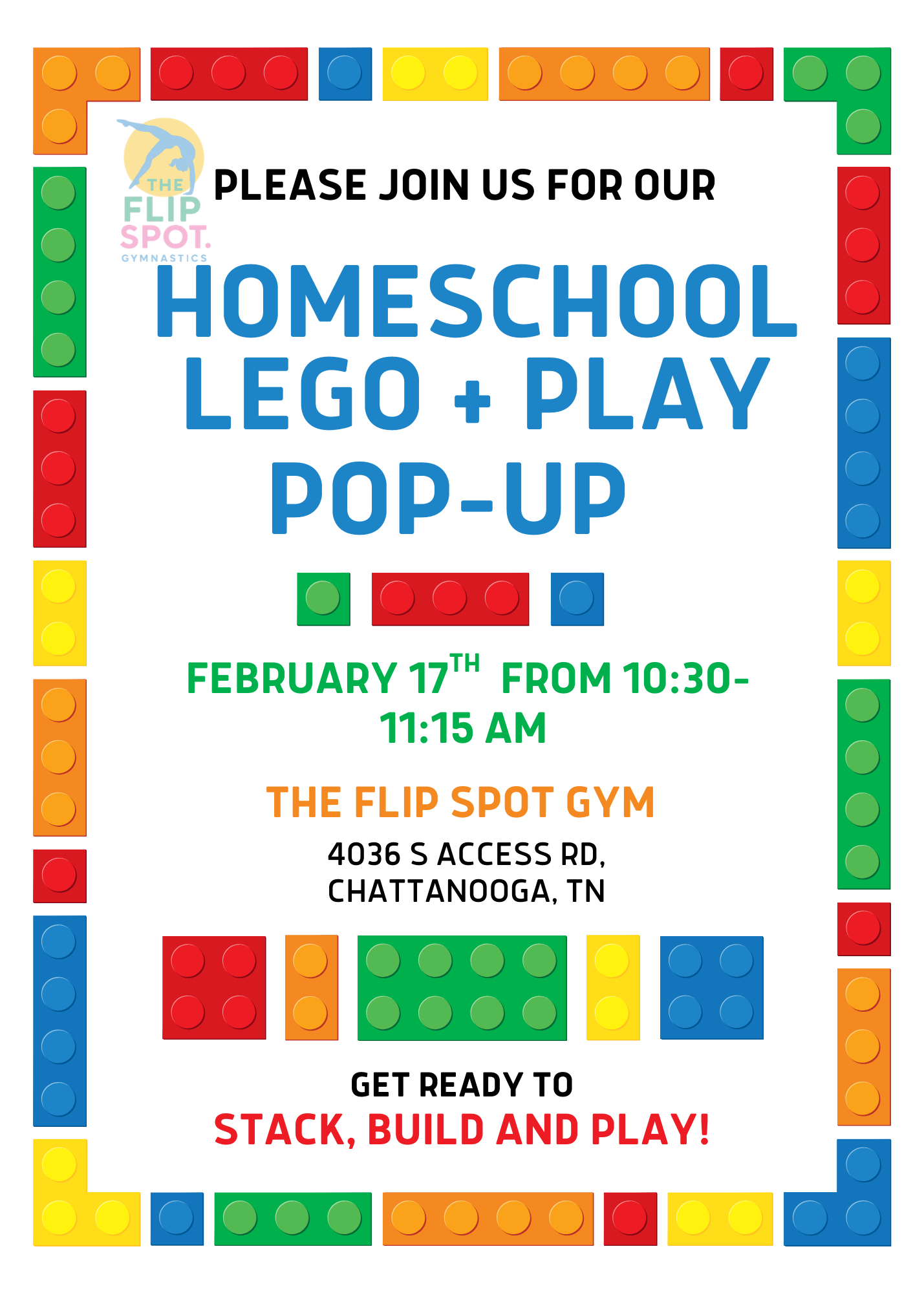 Homeschool Pop-Up: LEGO Build & Play ($5)