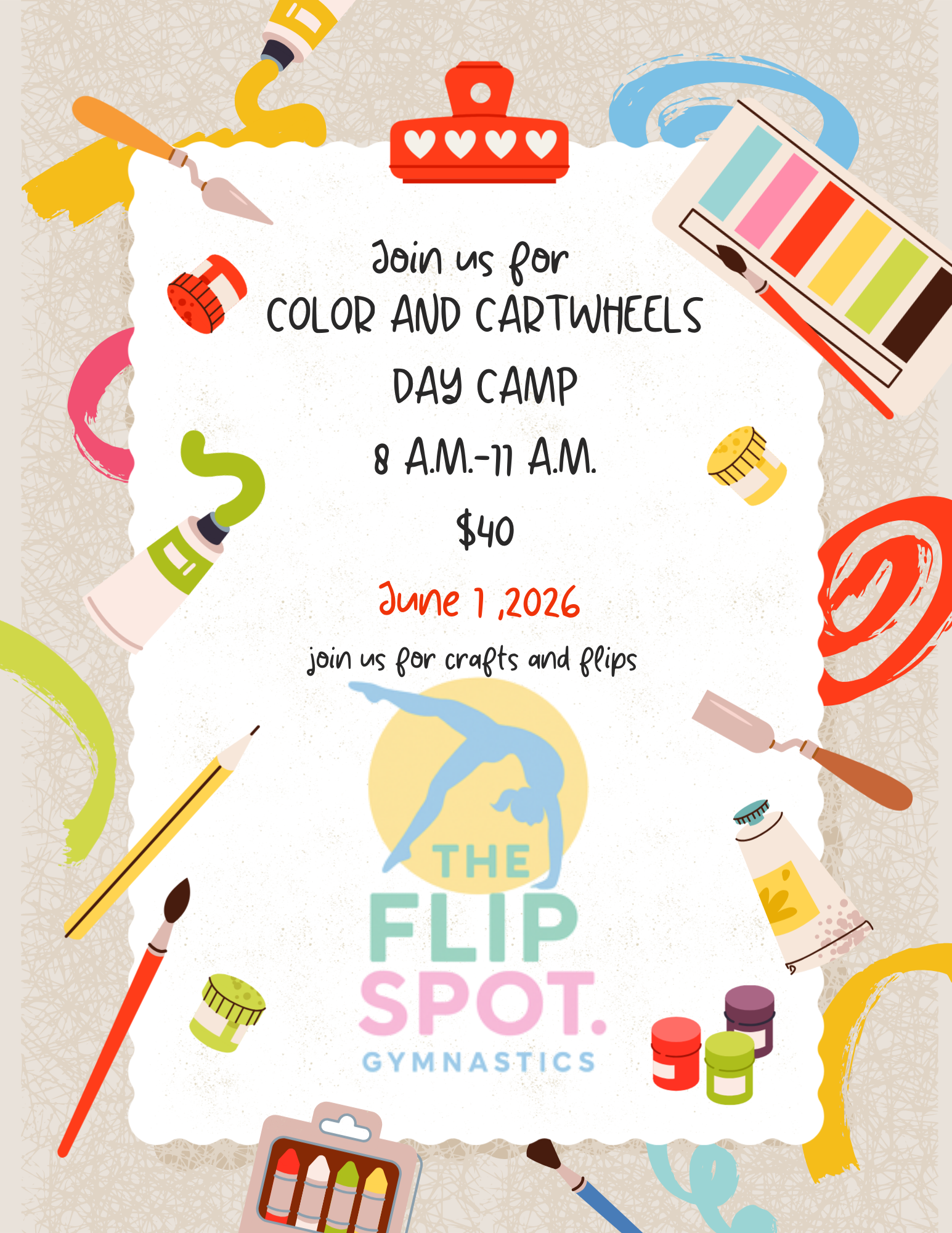 Color & Cartwheels – Single Day Camp