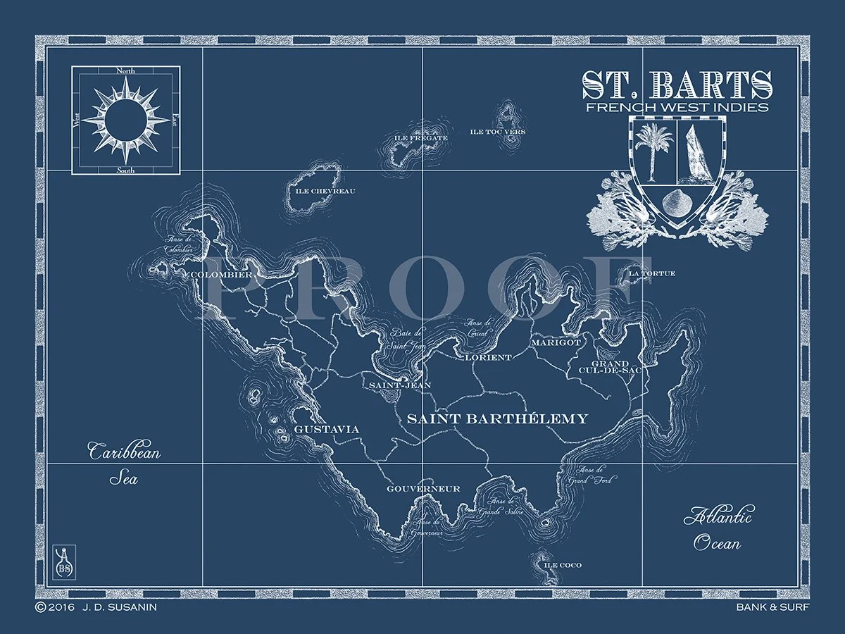 Map of St. Barts