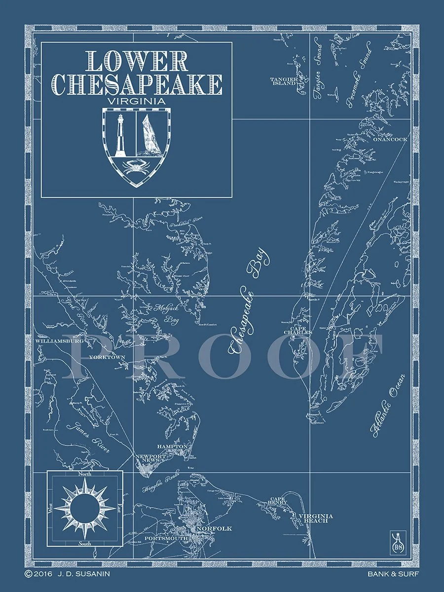 Map of Lower Chesapeake