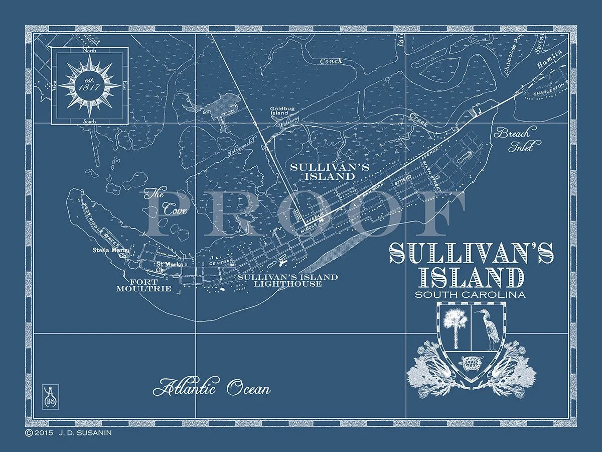 Map of Sullivan's Island