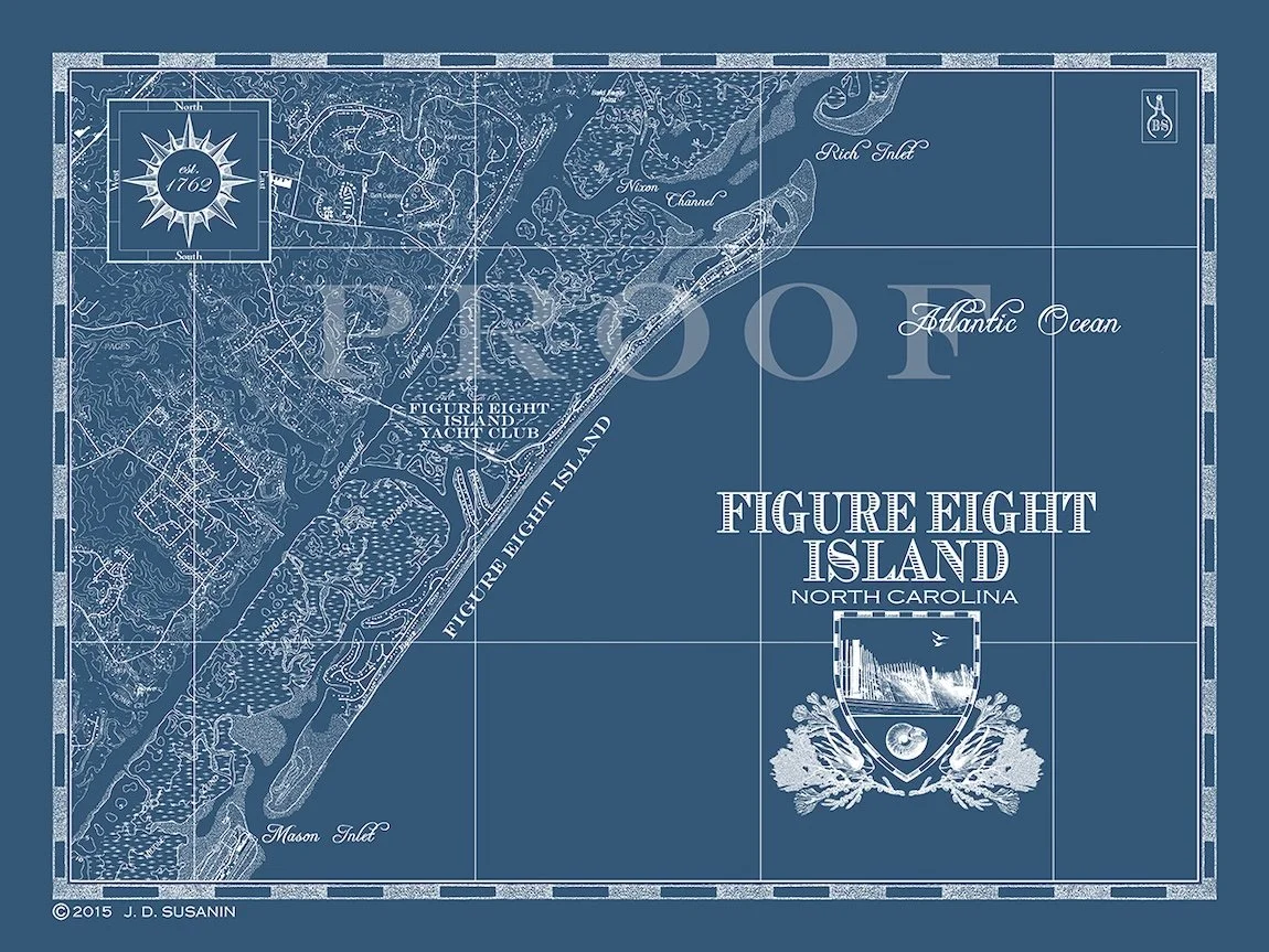 Map of Figure Eight Island