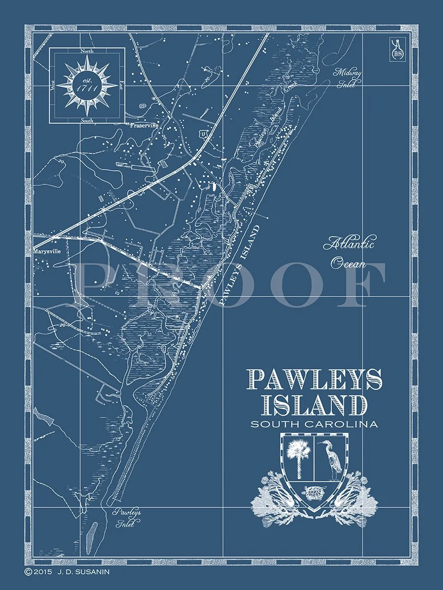 Map of Pawleys Island