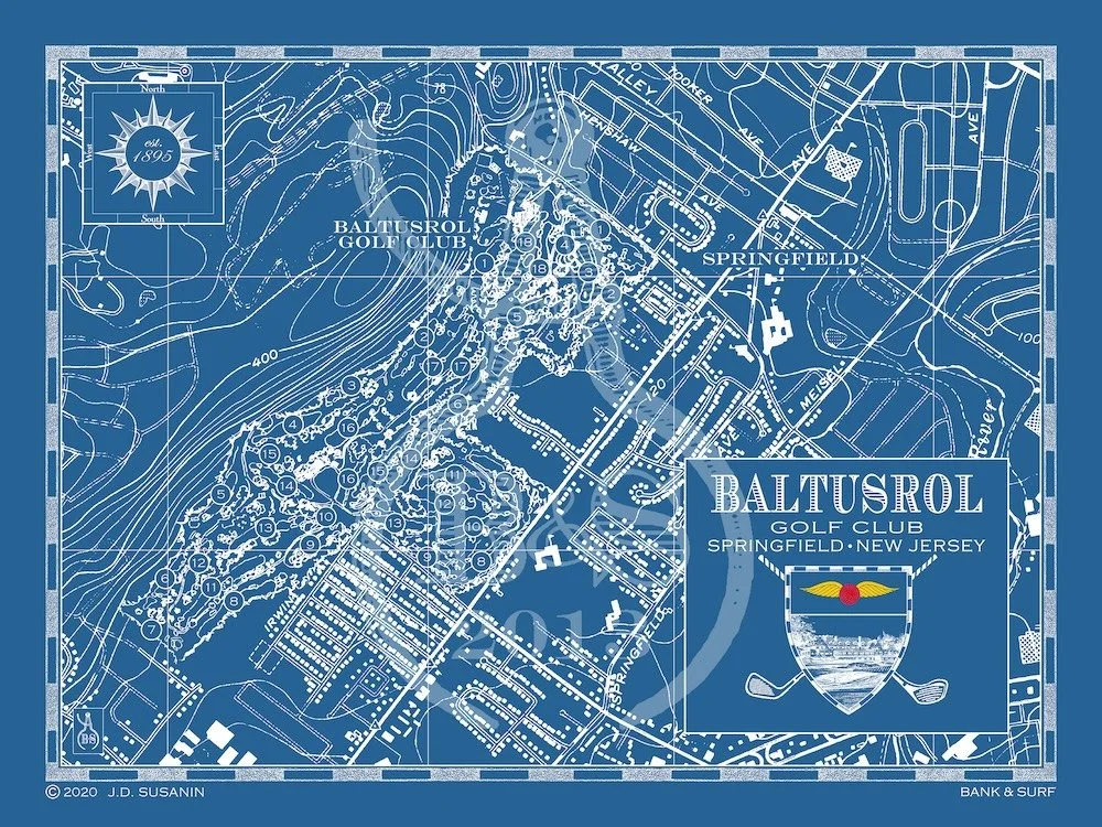 Map of Baltusrol Golf Club