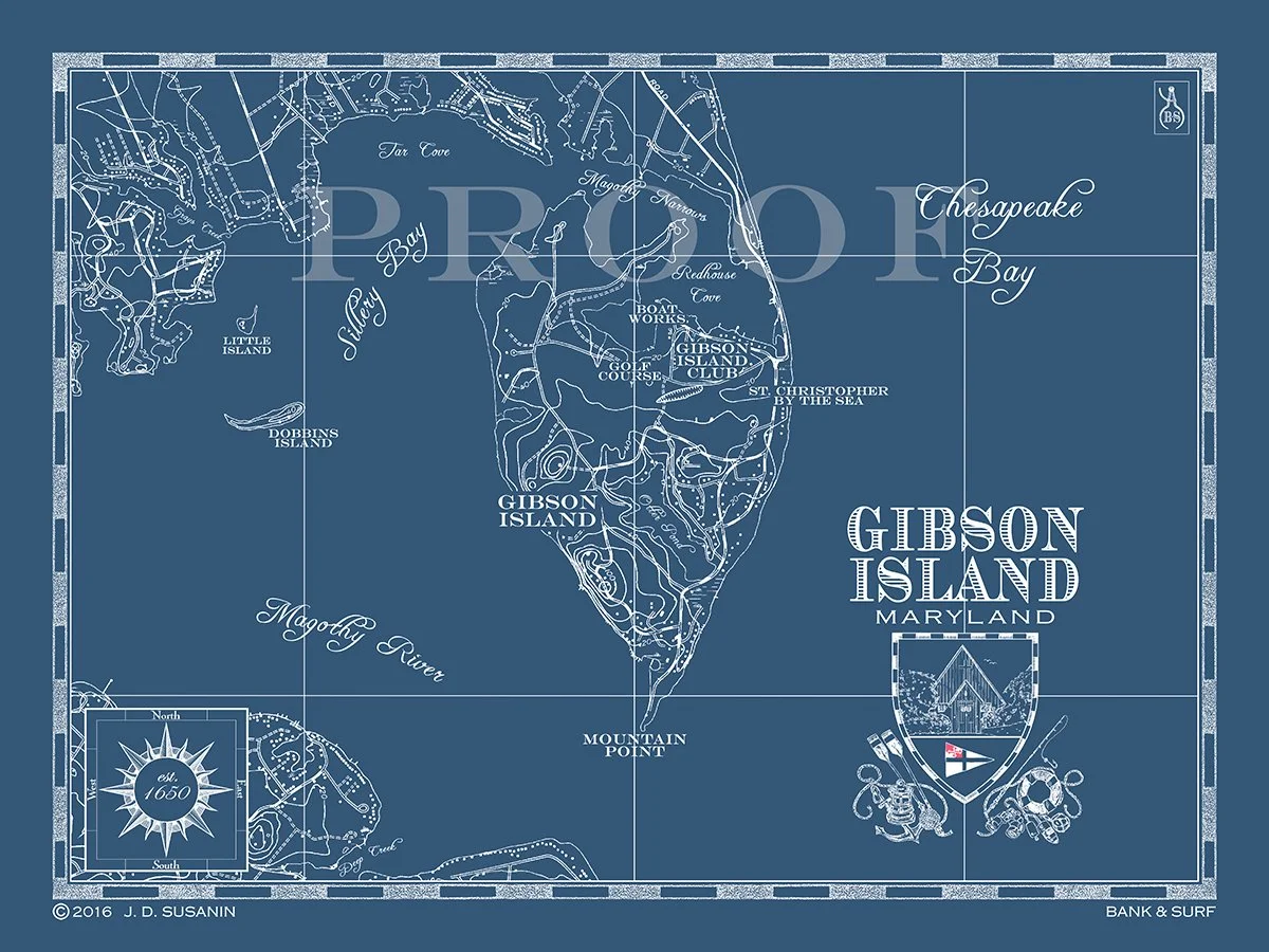 Map of Gibson Island