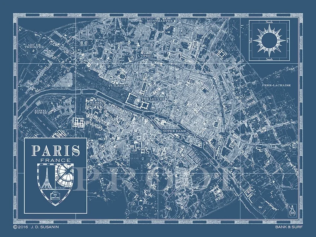 Map of Paris