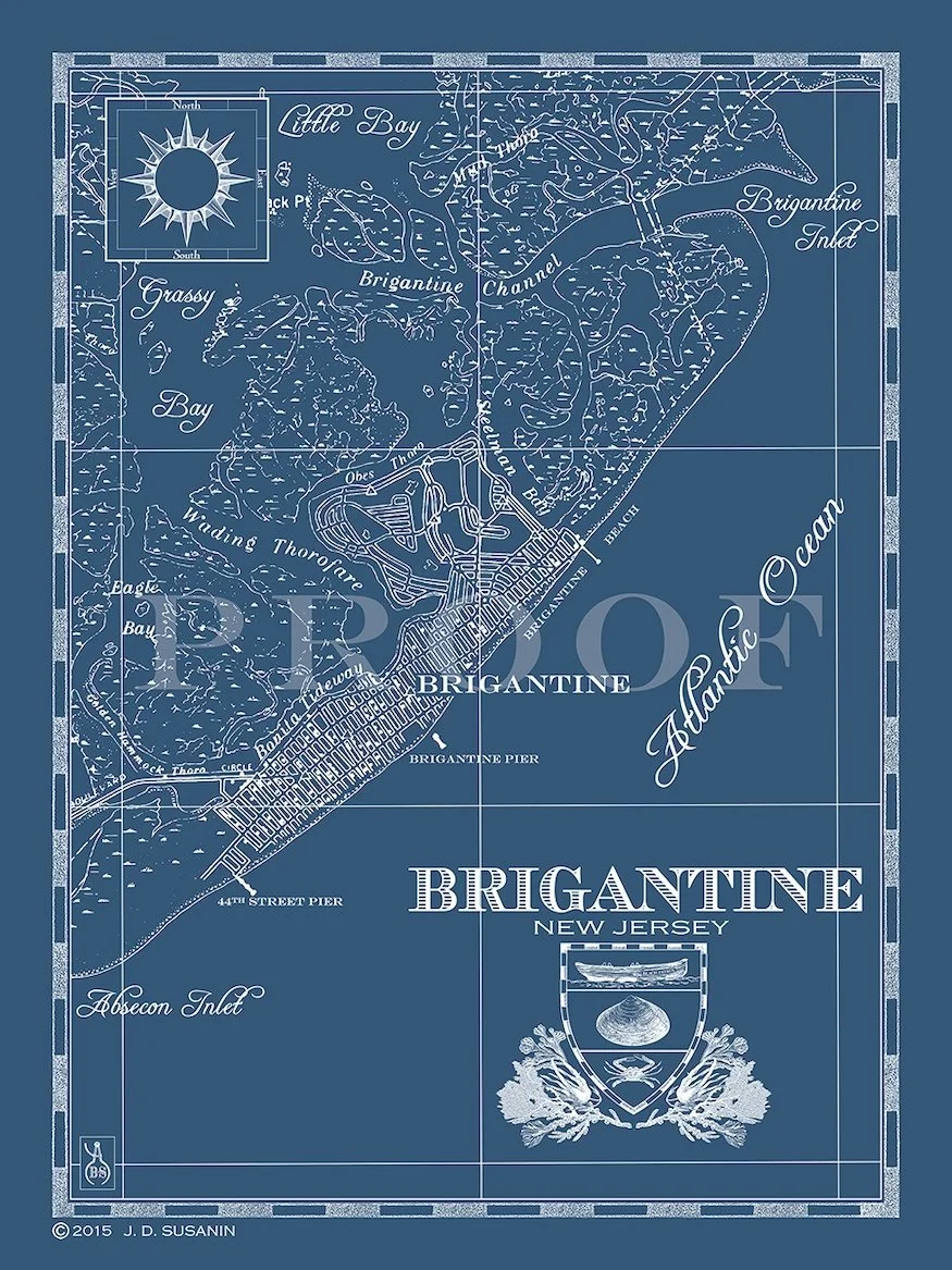 Map of Brigantine