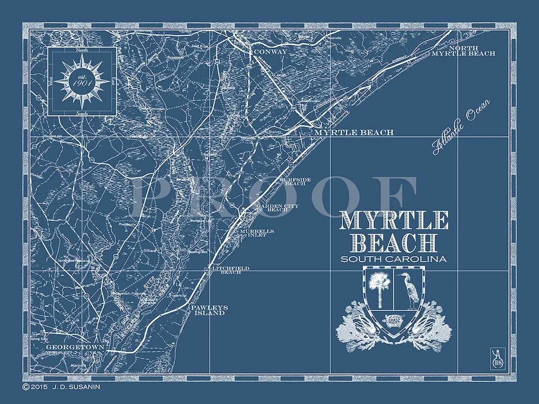 Map of Myrtle Beach
