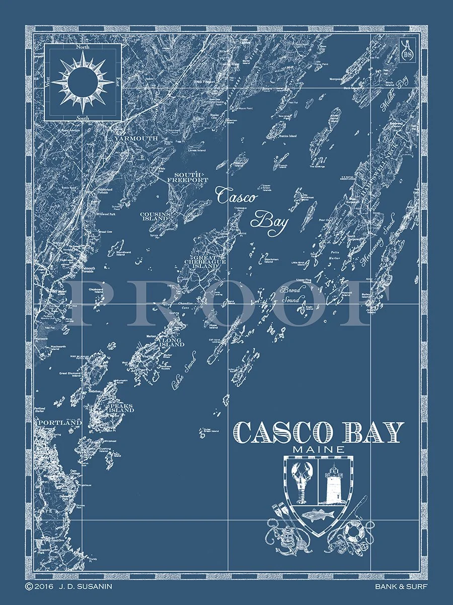 Map of Casco Bay