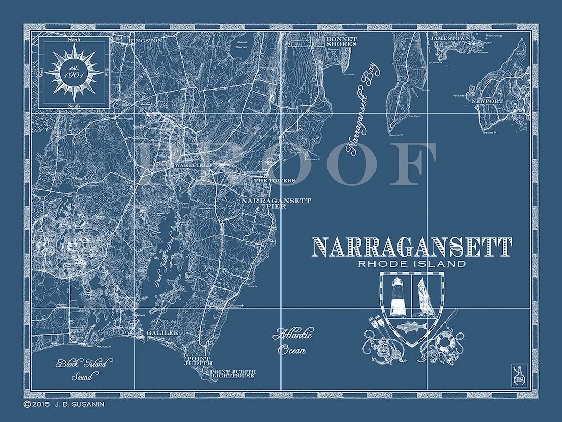 Map of Narragansett