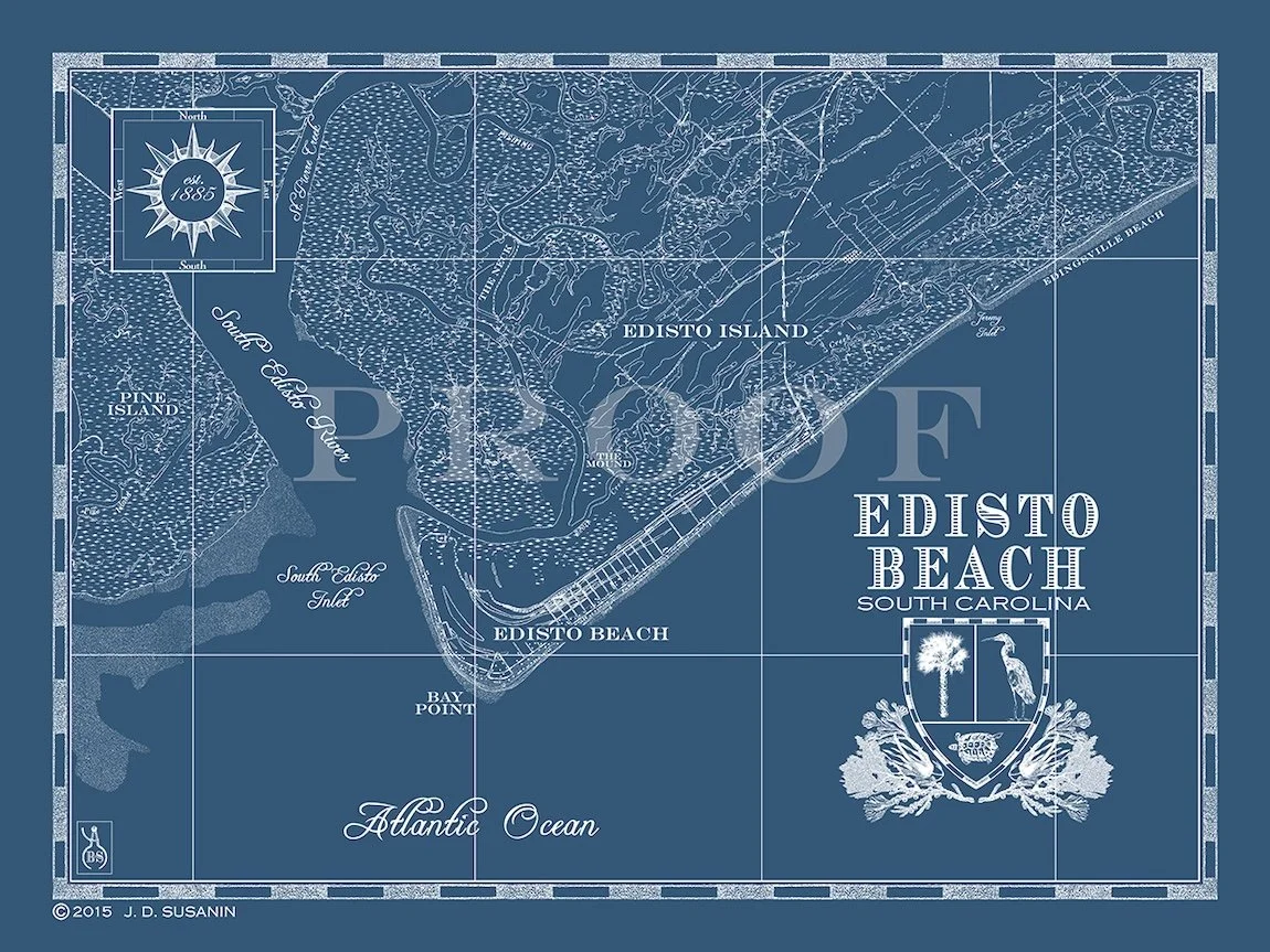 Map of Edisto Beach