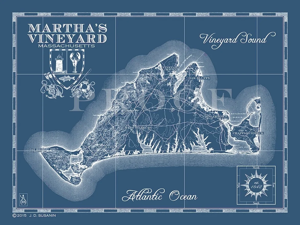 Map of Martha's Vineyard