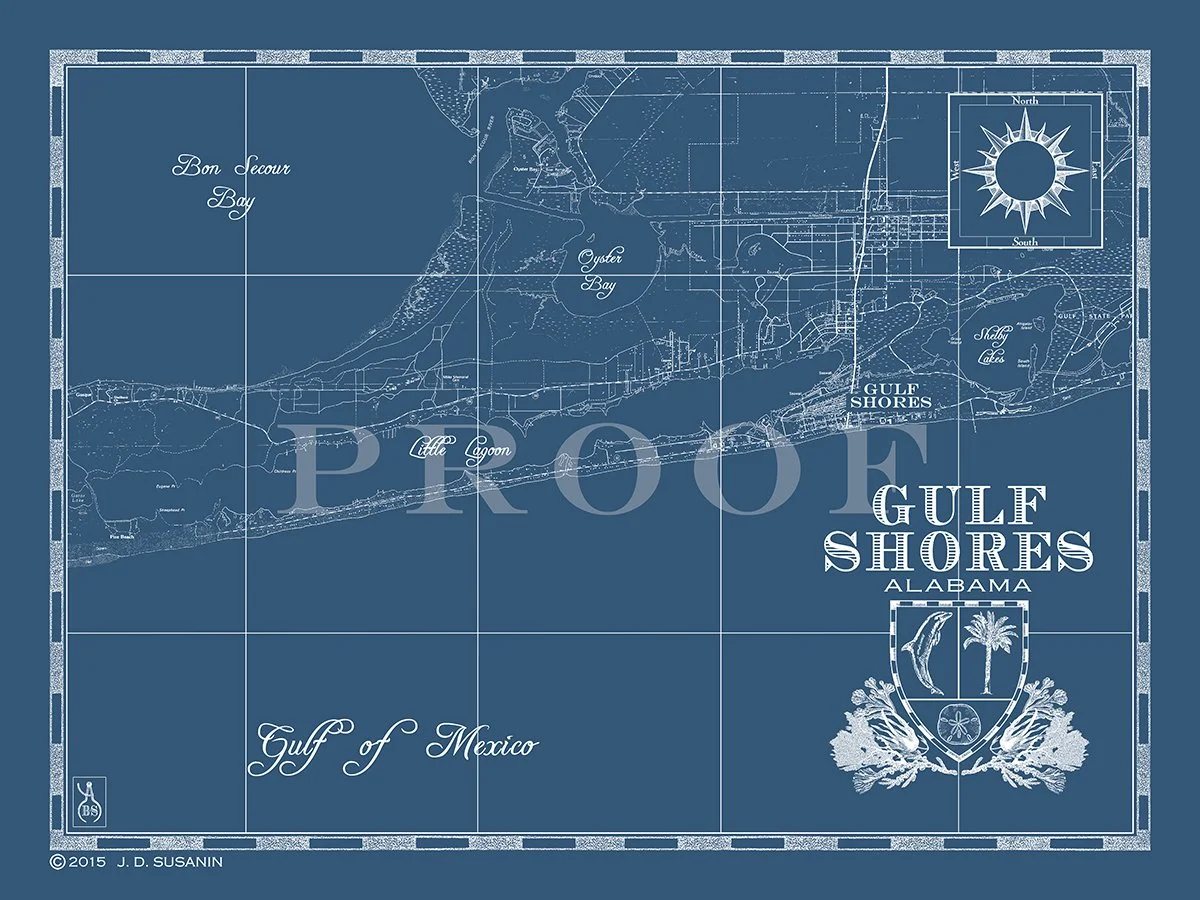 Map of Gulf Shores