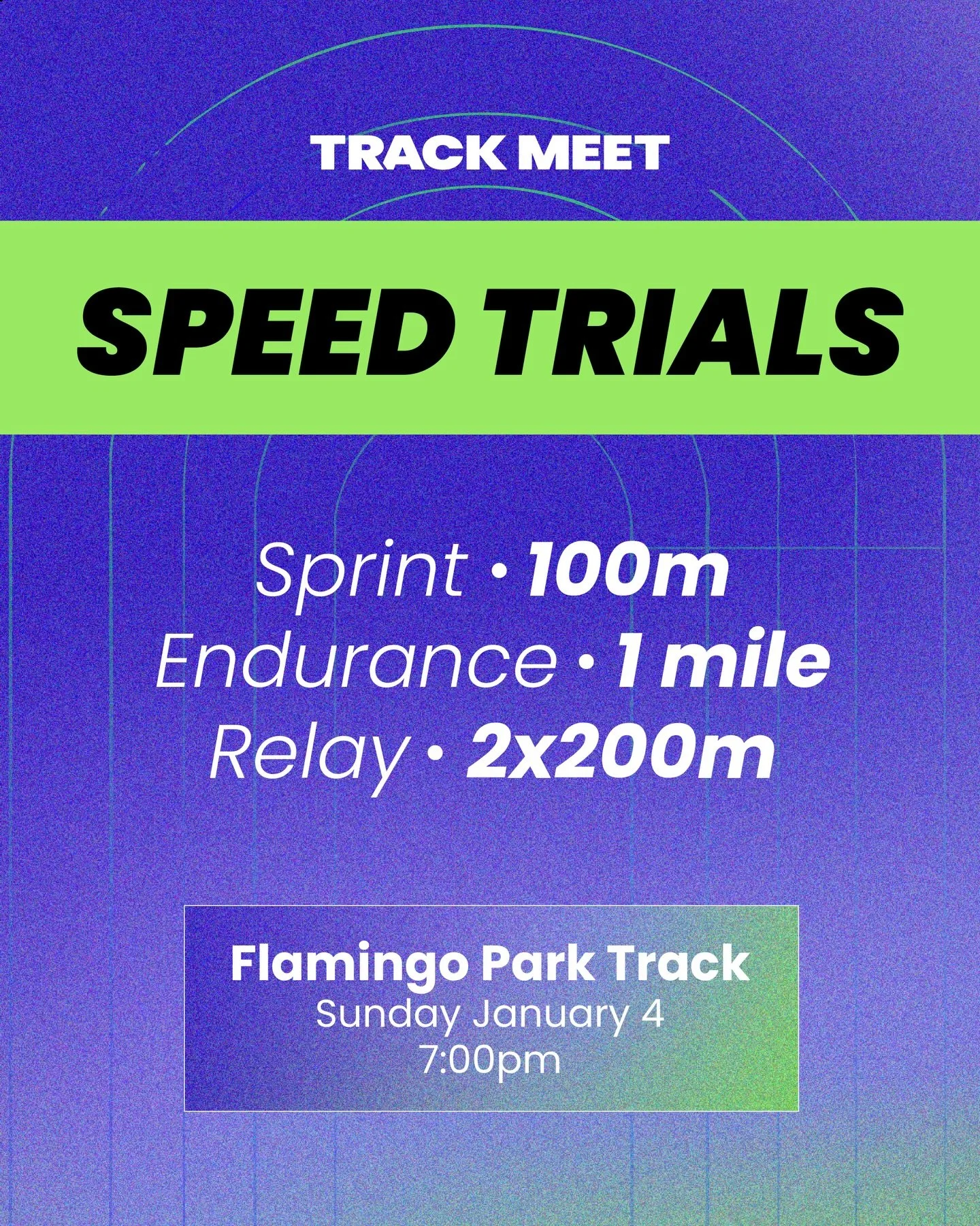 Theee best way to start your year 😤🥰🤝 Can&rsquo;t wait to see you Sunday!! 

Next Track Meet:
🥇 Distances: 100m, 1 mile, 2x200m Relay
📍Where: Flamingo Park Track
🗓️ When: Sunday, January 4 &bull; 7:00pm

You can expect: 
🏃🏻&zwj;♀️a warm up
⏰ 