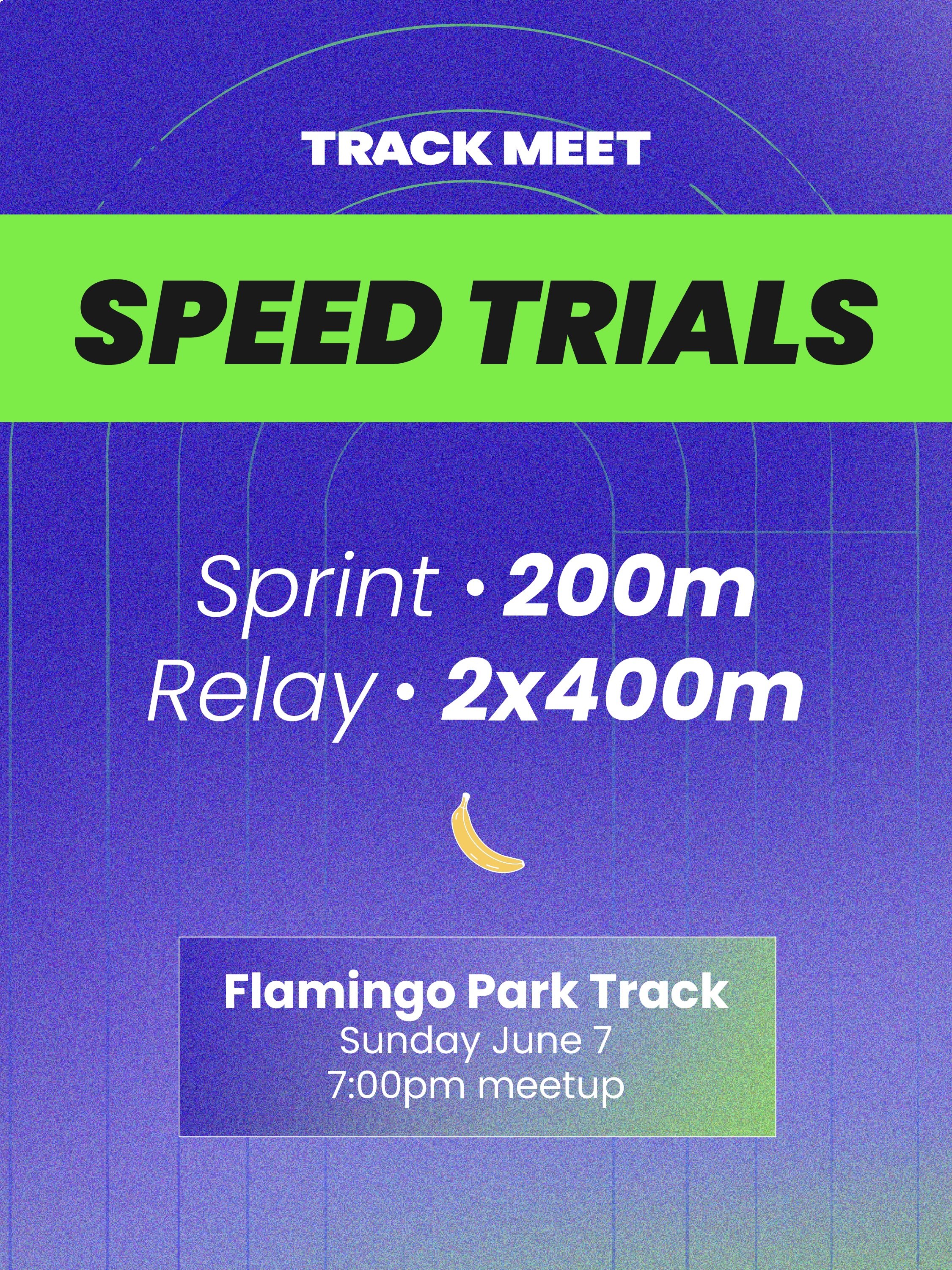 Your chance to race your friends is hereee 🤩 Whether you&rsquo;re a track regular or first-timer, we can&rsquo;t wait to meet you on Sunday! 

RSVP link in bio 🥰 

#trackmeet #running #meetup #miami #track