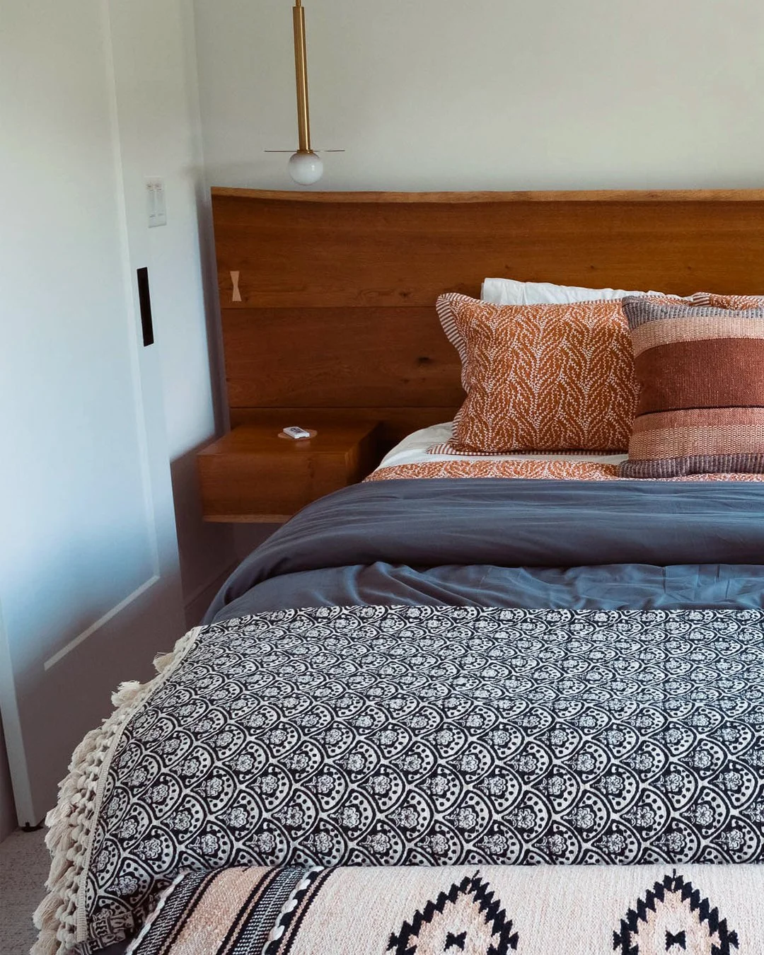 Layering done right.

Textures, fabrics, wood tones; all playing together under the perfect light. Because good design should feel as good as it looks. 

#DesignDetails #CozyModern #BedroomGoals #LayeredTextures