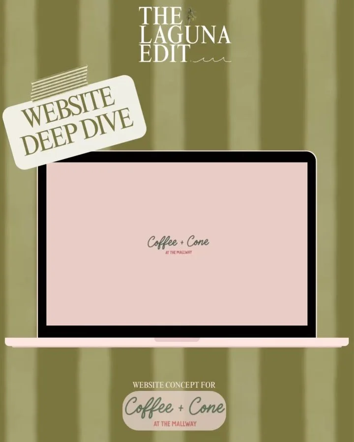 I remade the Coffee + Cone website just for fun because their branding is already SO good my brain wouldn&rsquo;t let it go. This wasn&rsquo;t paid, I just asked if I could play around ◡̈ 

Websites don&rsquo;t need to be complicated to work! They ju