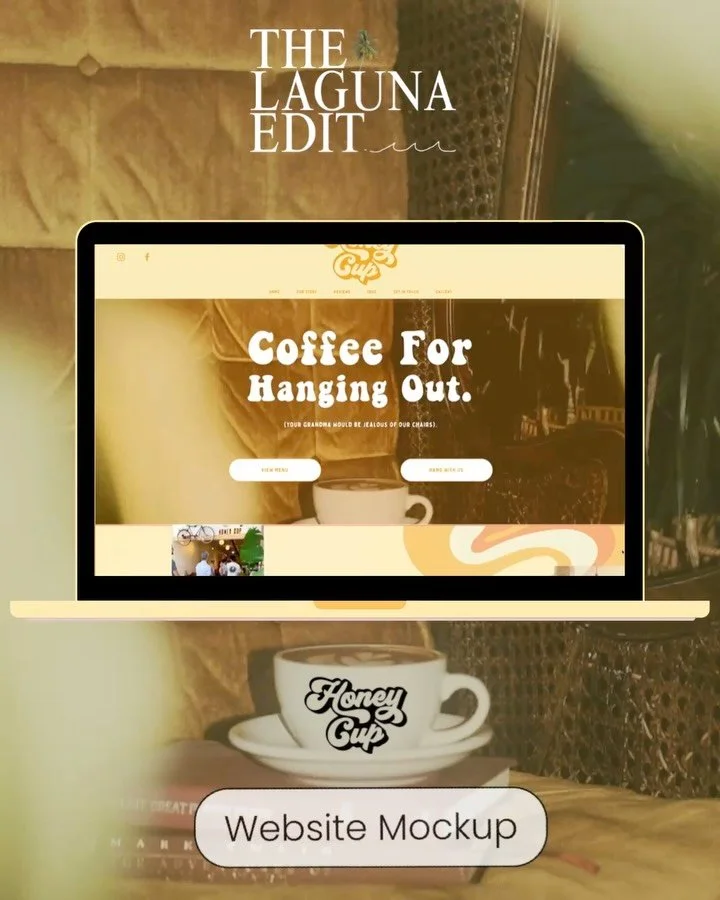 I reached out to @honeycupcoffeeco and asked if I could create a website mockup for them and they said YES! 💍

Honey Cup already has such a strong vibe in real life, so the only goal was to make the website feel like you just walked in. Like you can
