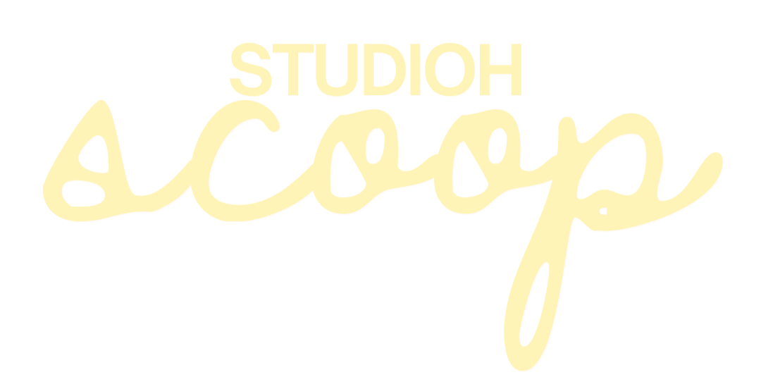 Logo with text 'Studioh Acosup' in cream color on a black background.