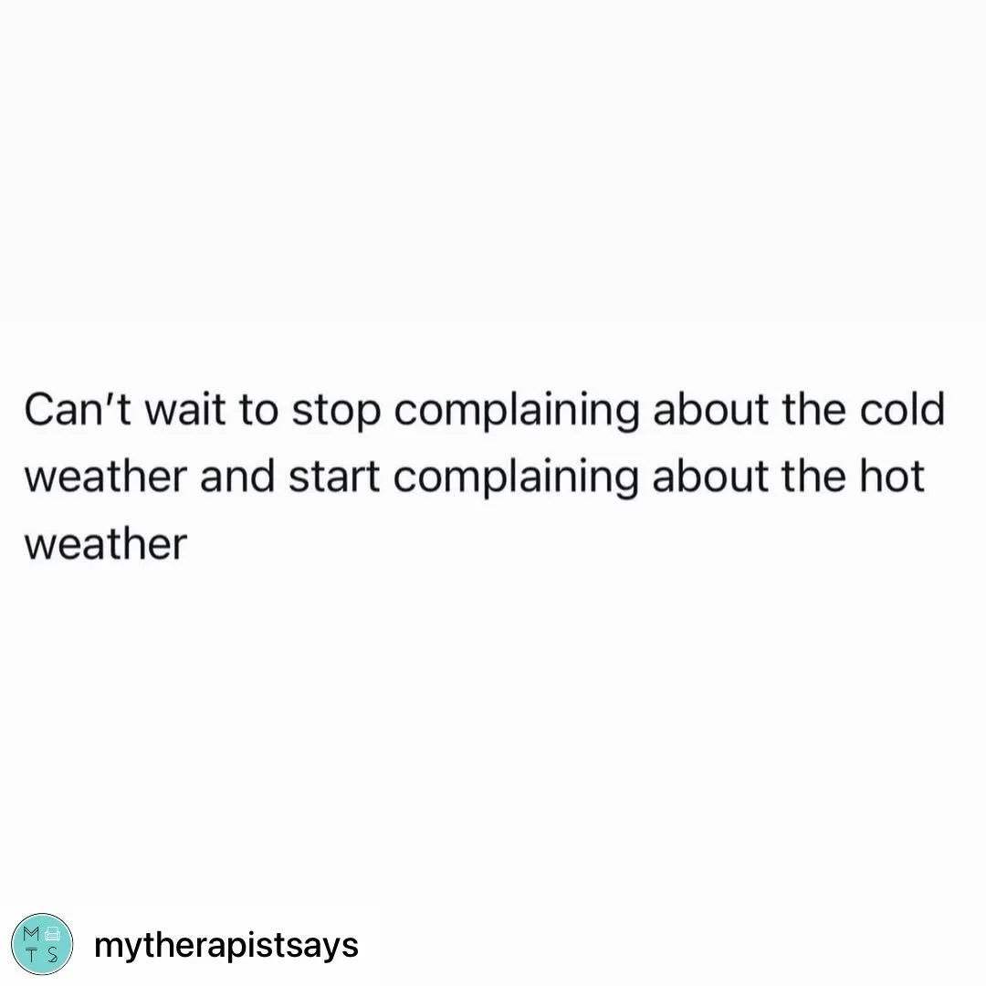 We are here for ALL of it! ❄️⛄️🥶 🥵☀️✨ #airconditioningisawonderfulthing #wealsolikeheat #repost @mytherapistsays