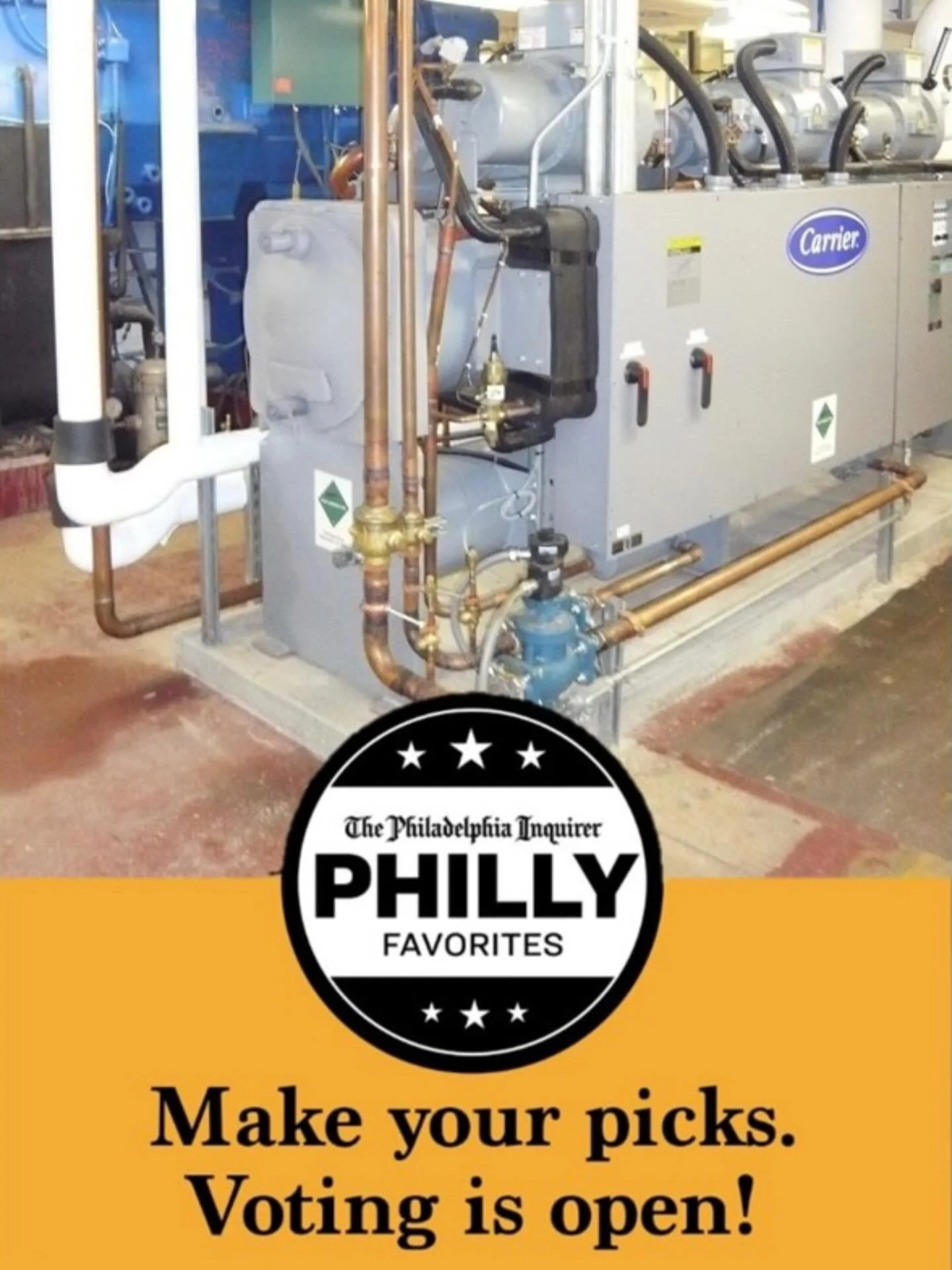 Hey! Voting is still happening! www.votephillyfaves.com - SERVICES - ENGINEERING- us! #phillyfavorites #airconditioningisawonderfulthing