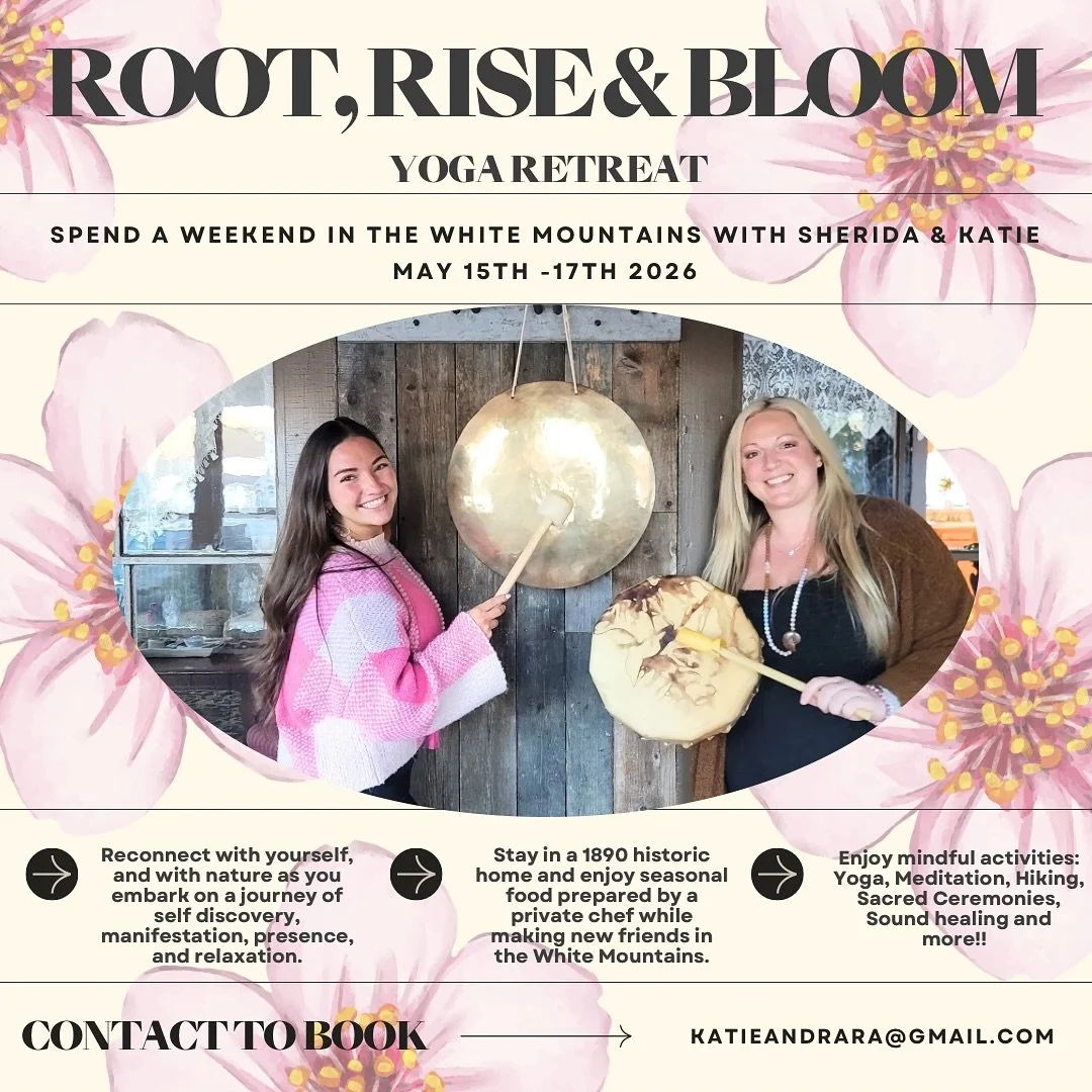 🌱 ROOT, RISE &amp; BLOOM YOGA RETREAT 🌸
With @loverarayoga &amp; @katierileyyoga

📍 @bartlettvillagehouse | White Mountains, NH
🗓 May 15th-May 17th 2026

Join us for a nourishing weekend of intention, embodiment and expansion in the beautiful mou