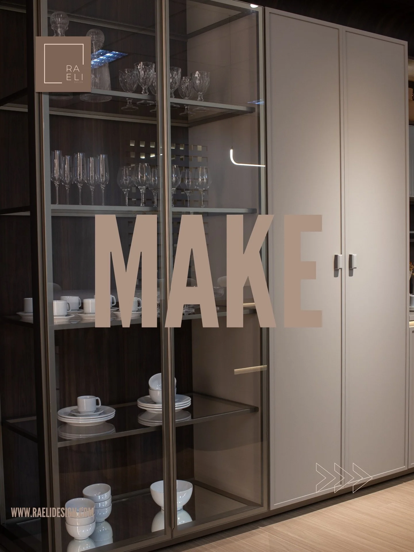 Make your kitchen yours.✨
Custom built-ins, warm finishes, smart storage, integrated lighting, and details designed around the way you live.

Ready to start your project? Let&rsquo;s design something made just for you.

#raelidesign #builtinsolutions